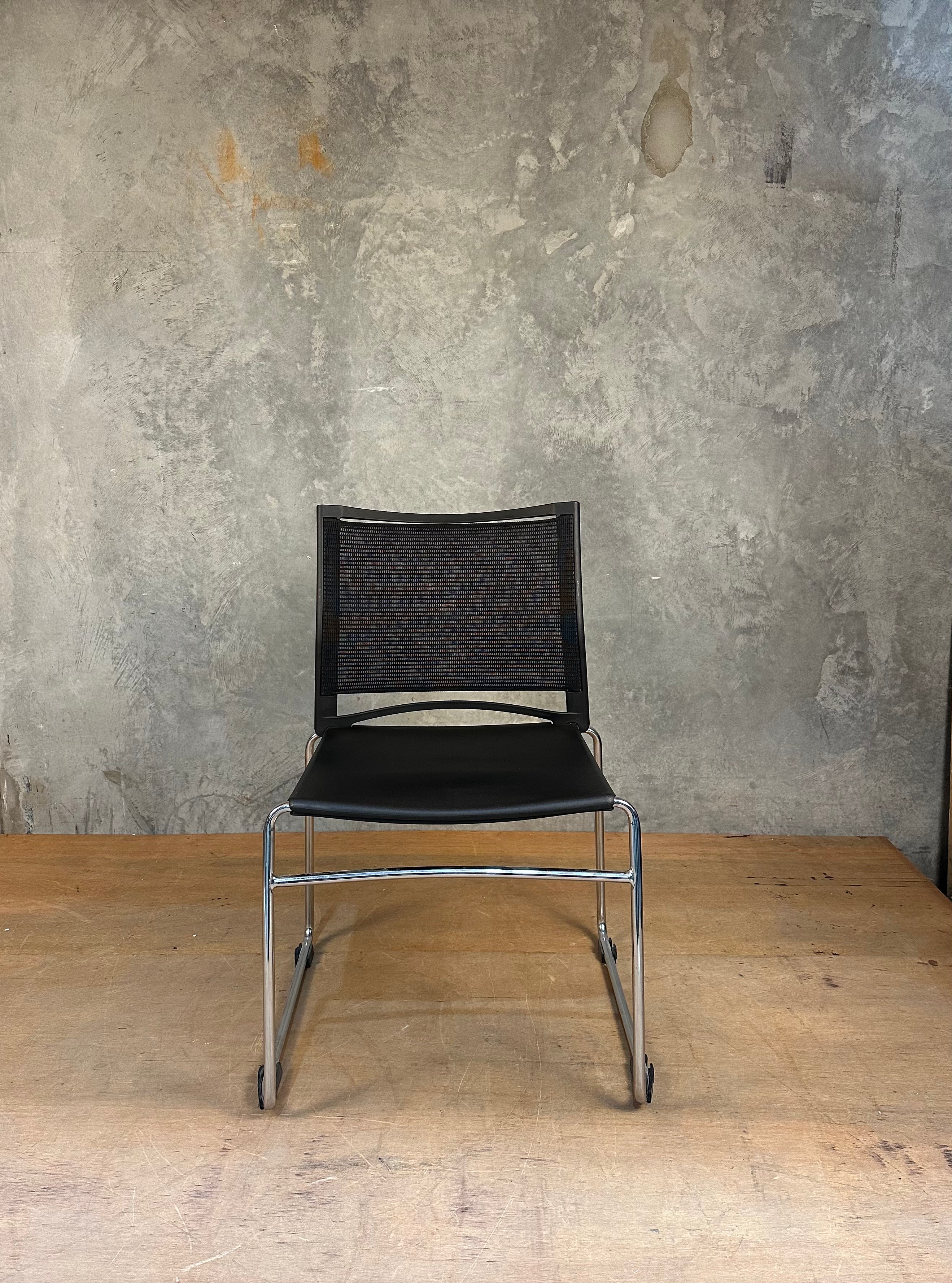 Rapidline PMV-BK Stackable Chair