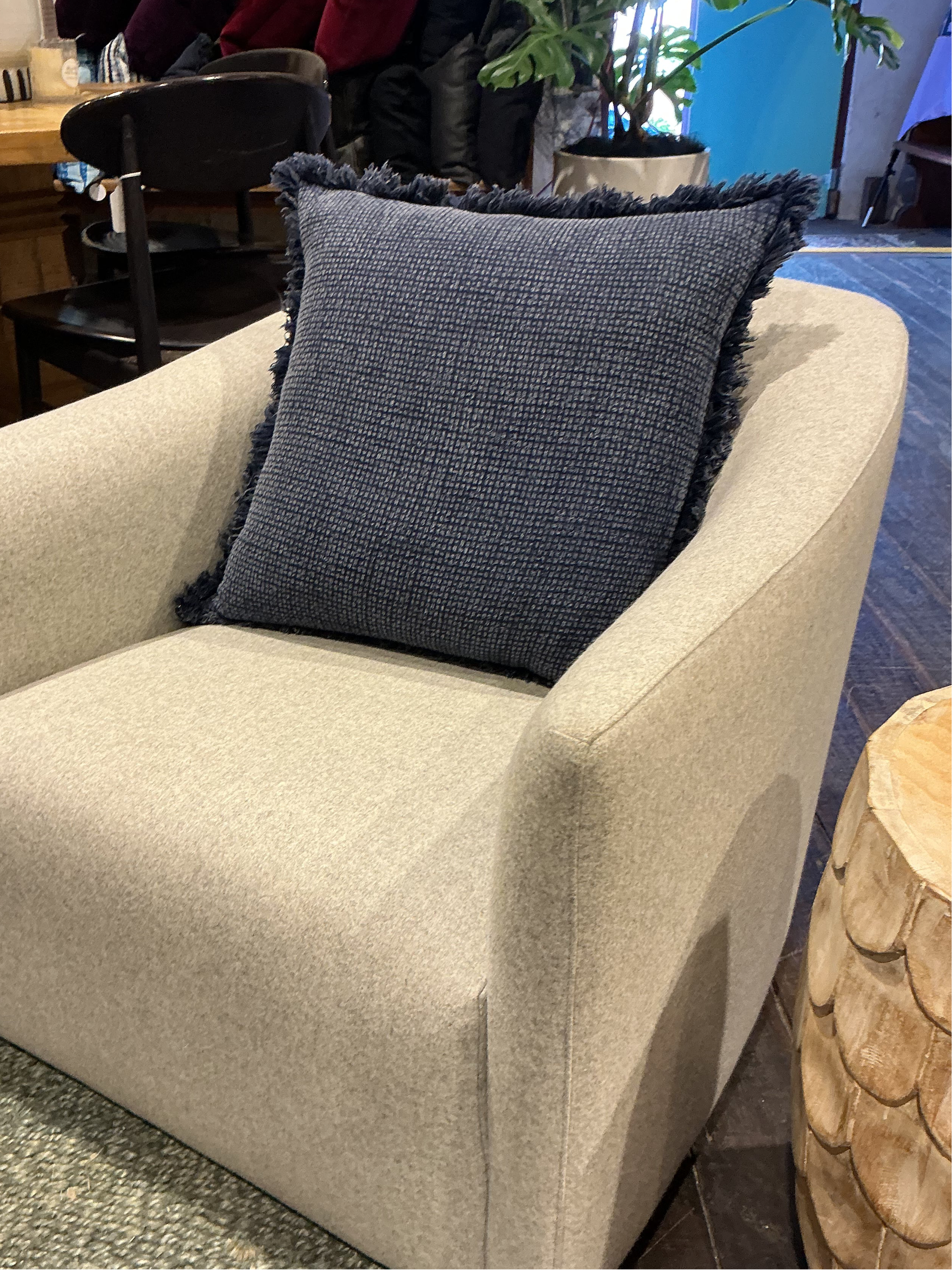 Navy Blue Cushion Fringe Trim