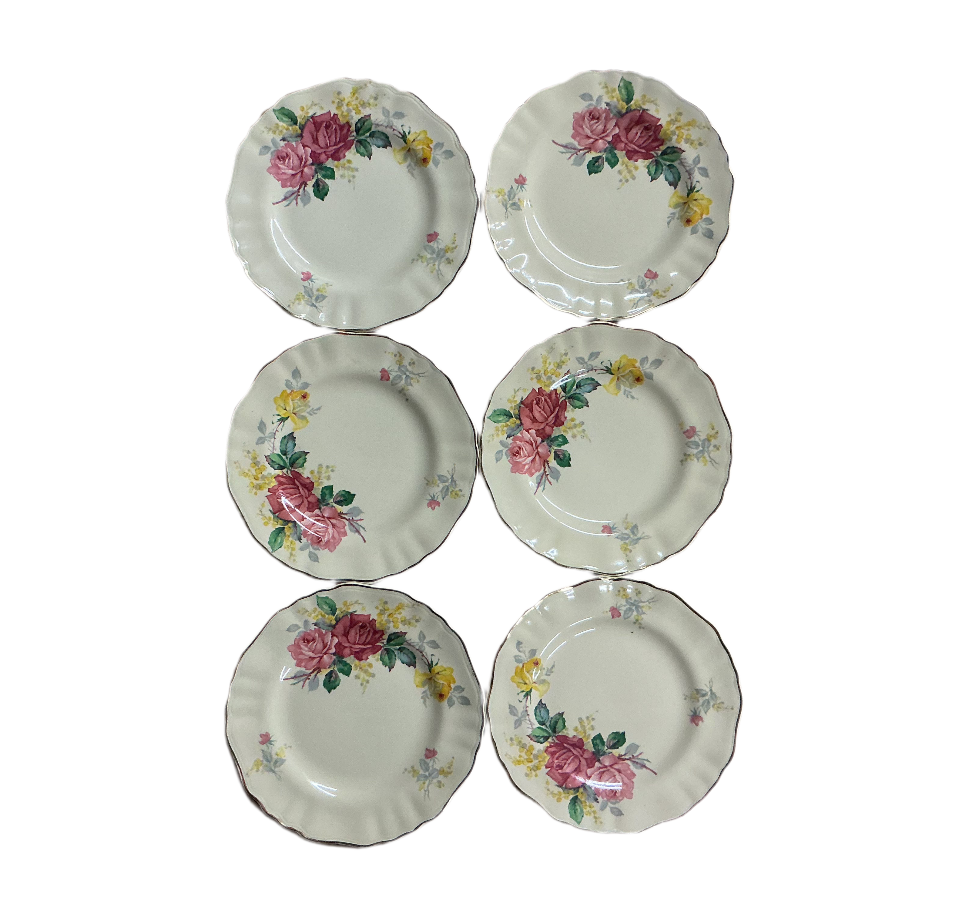 J & G Meakin Sunshine Side Plates Set of 6