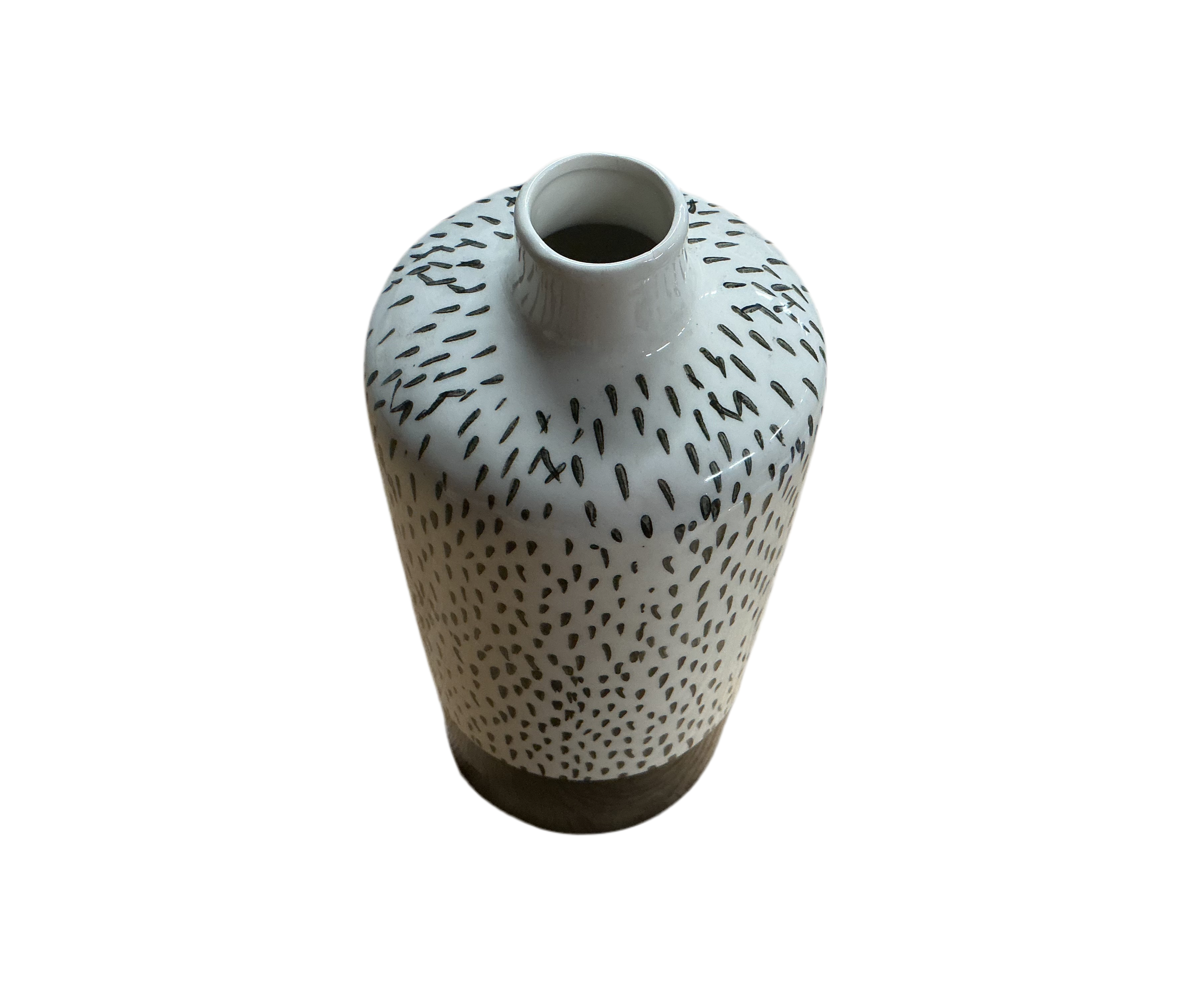 Two Toned Speckled Vase