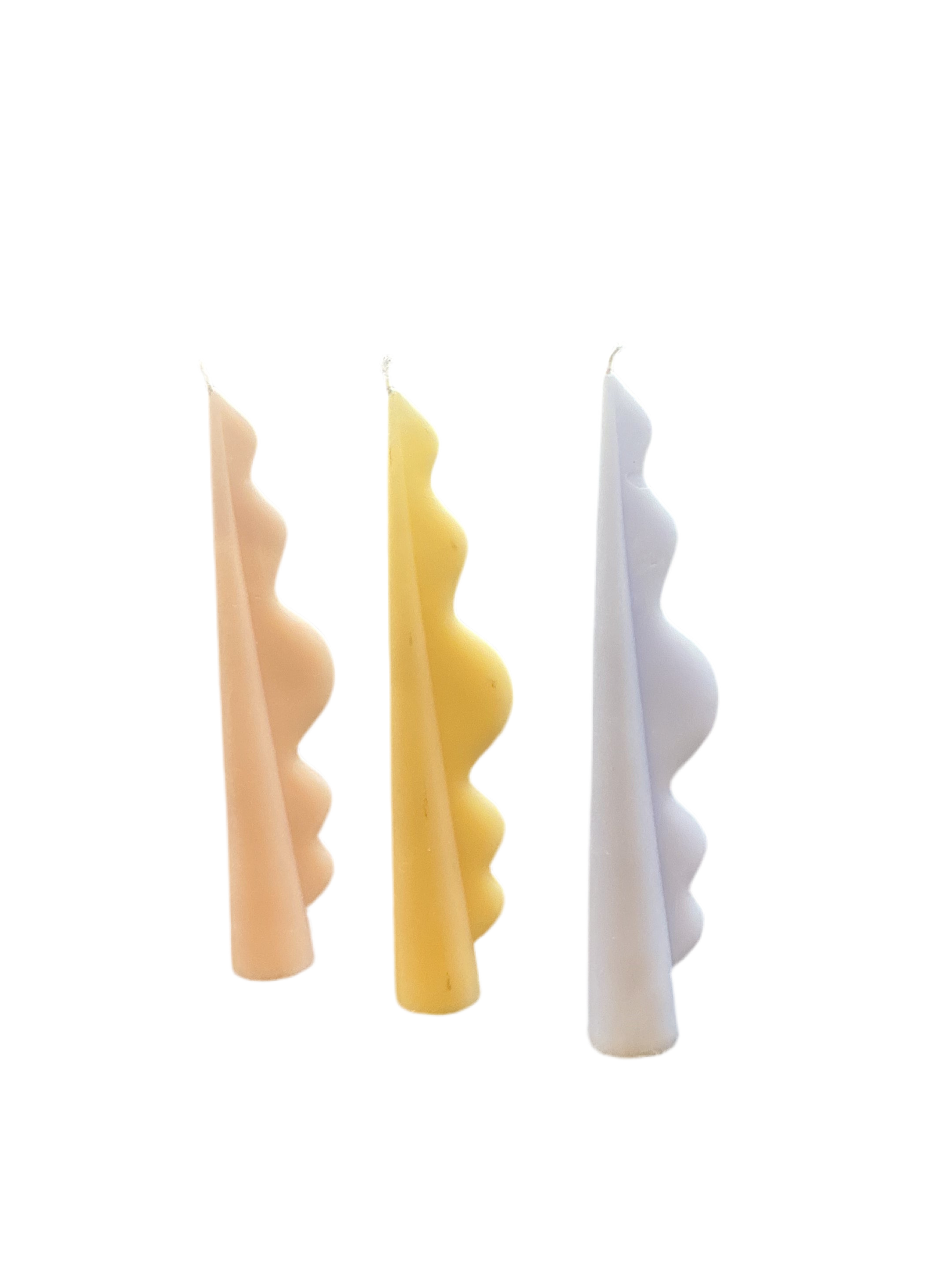 Wave Candles (Set of 3)