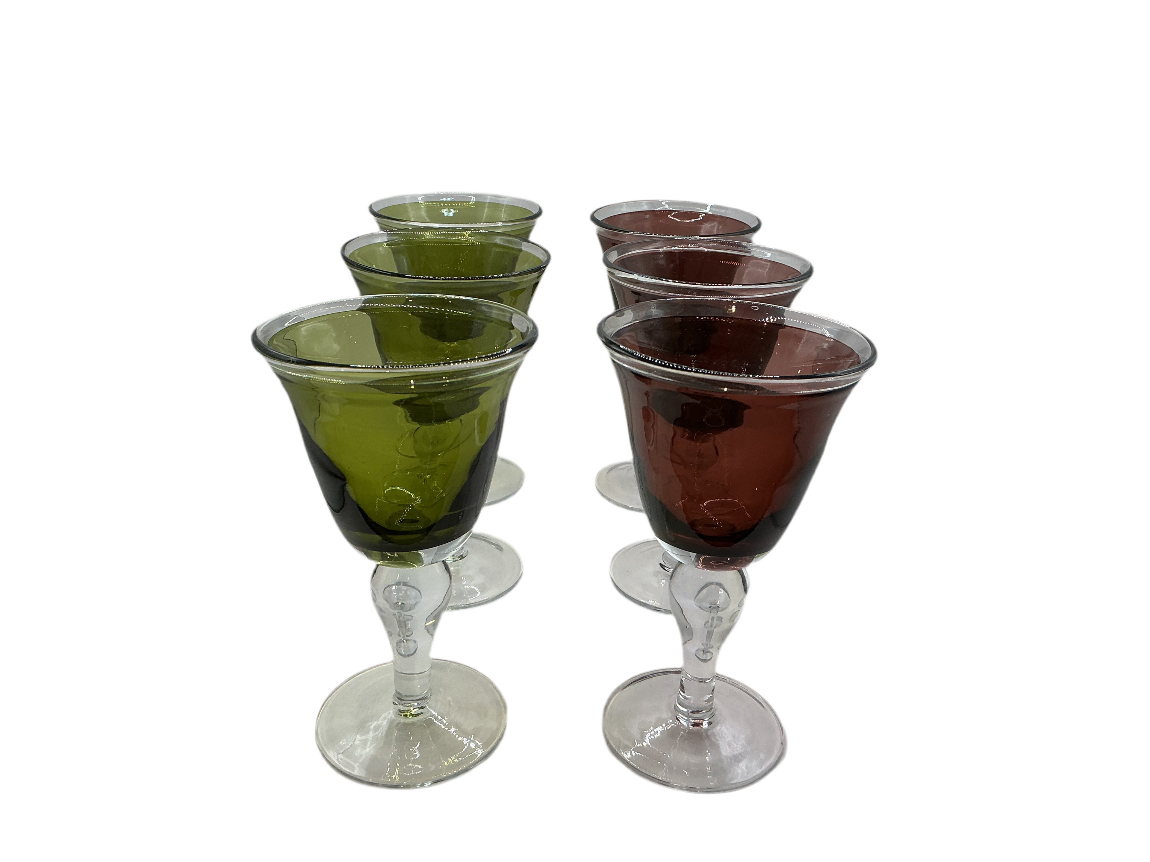 Set of Six Wine Glasses