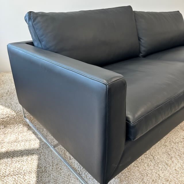 Black Leather Sofa, Jardan