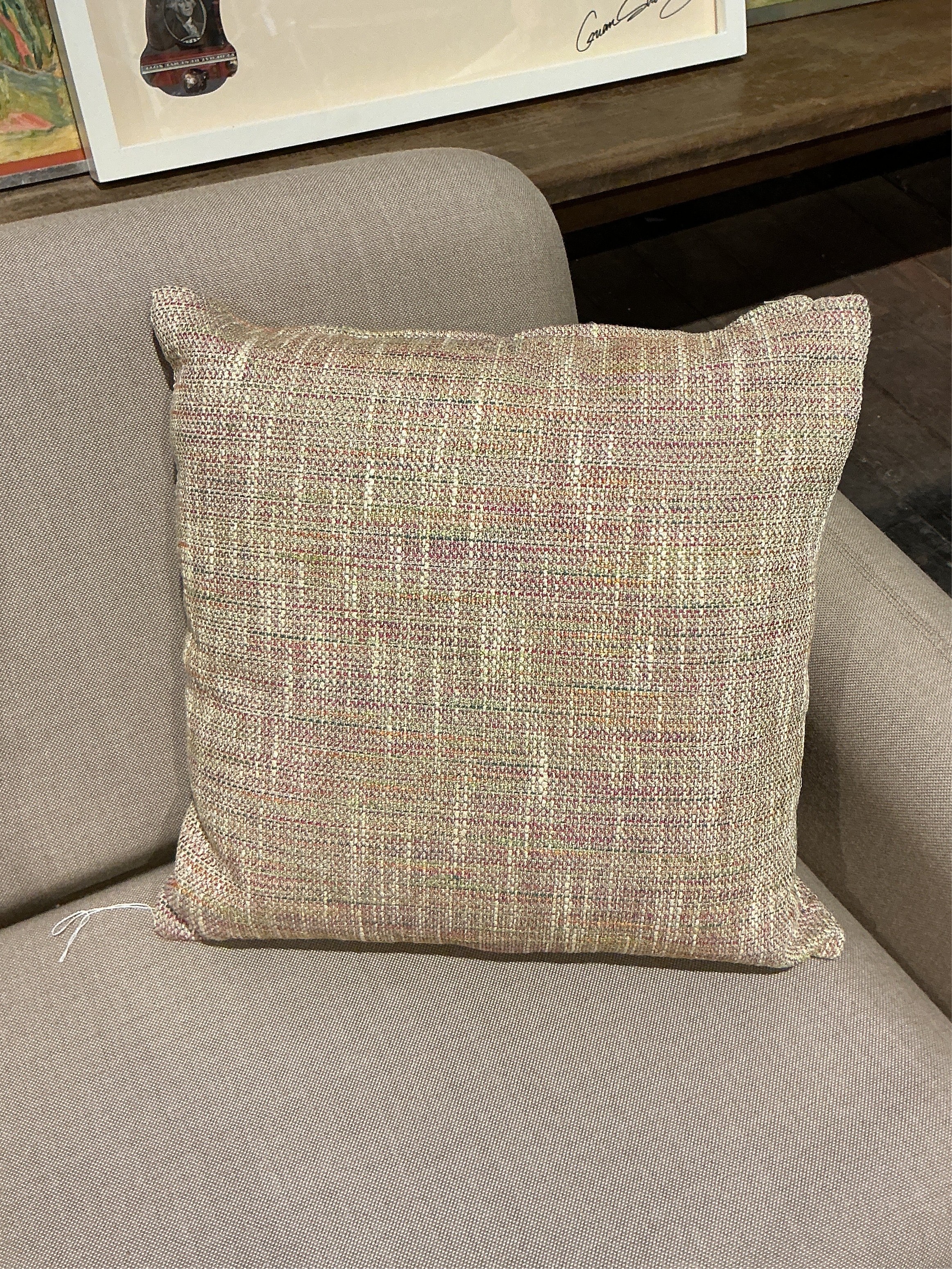 Multicolour Tweed Cushion