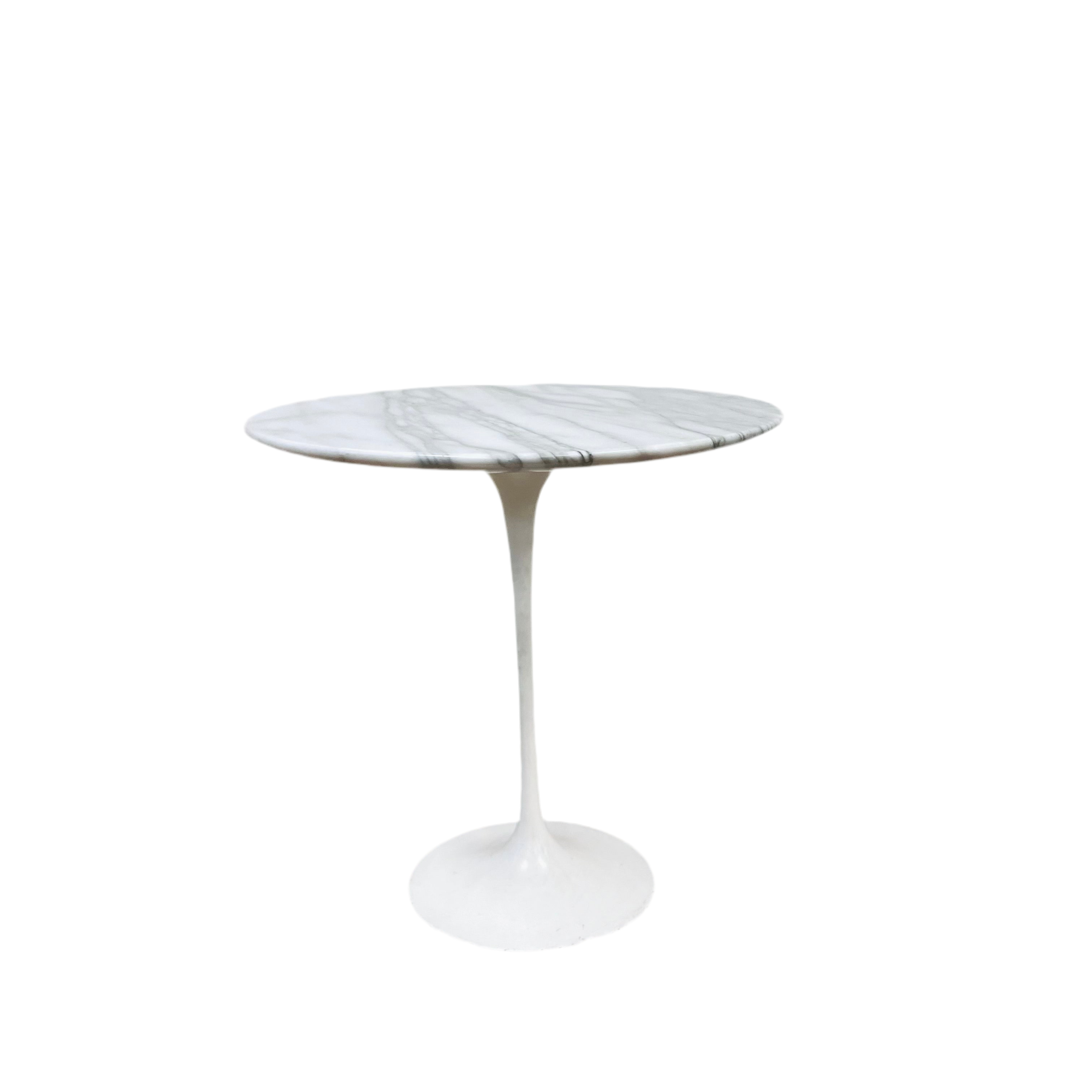 White Marble Side Table