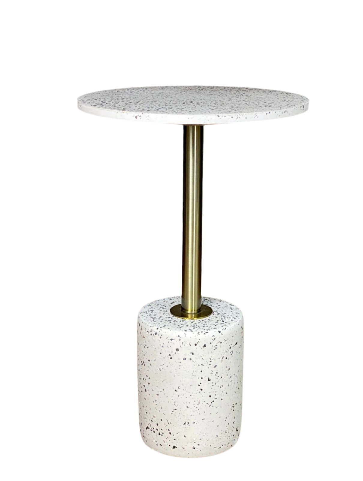 Stunning Terrazzo and Metal Side Table