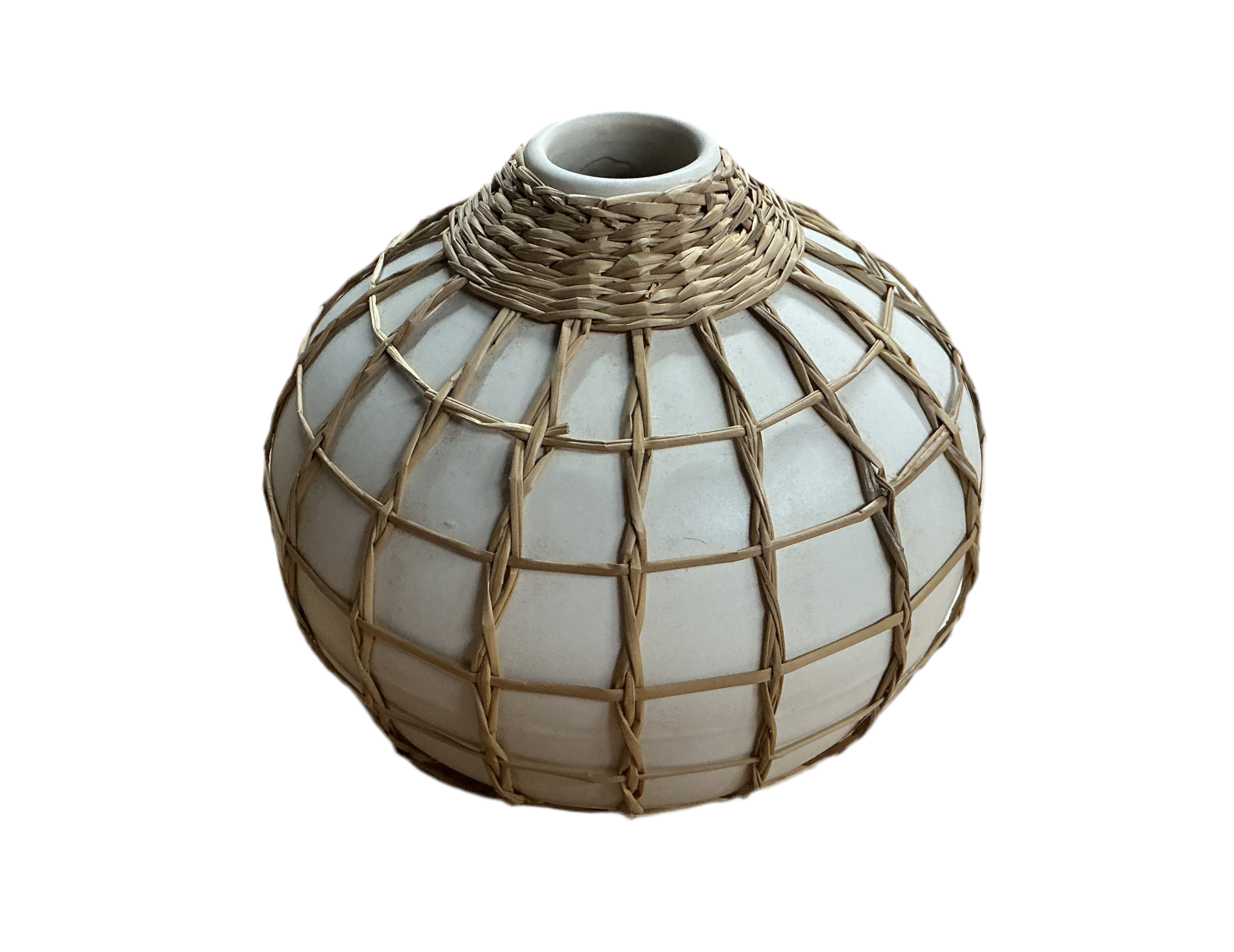 Seagrass White Vase