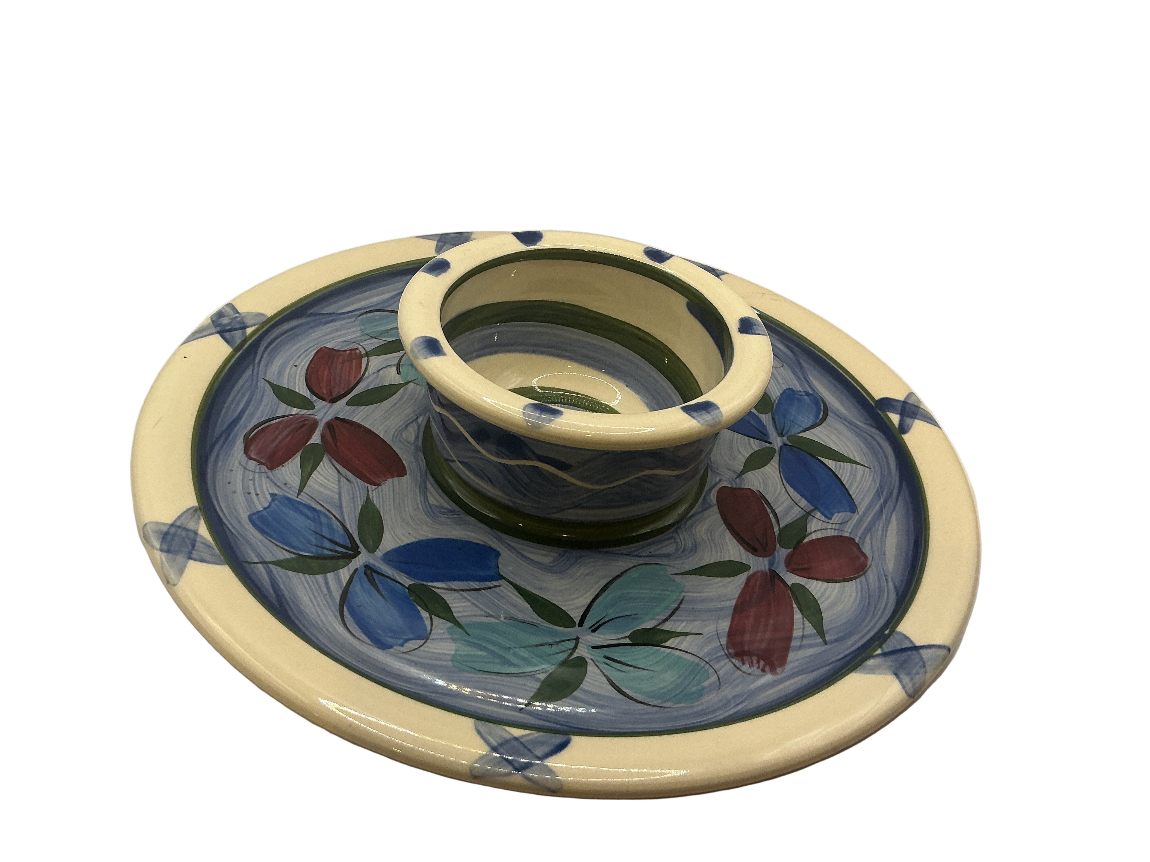 Vintage hand painted platter