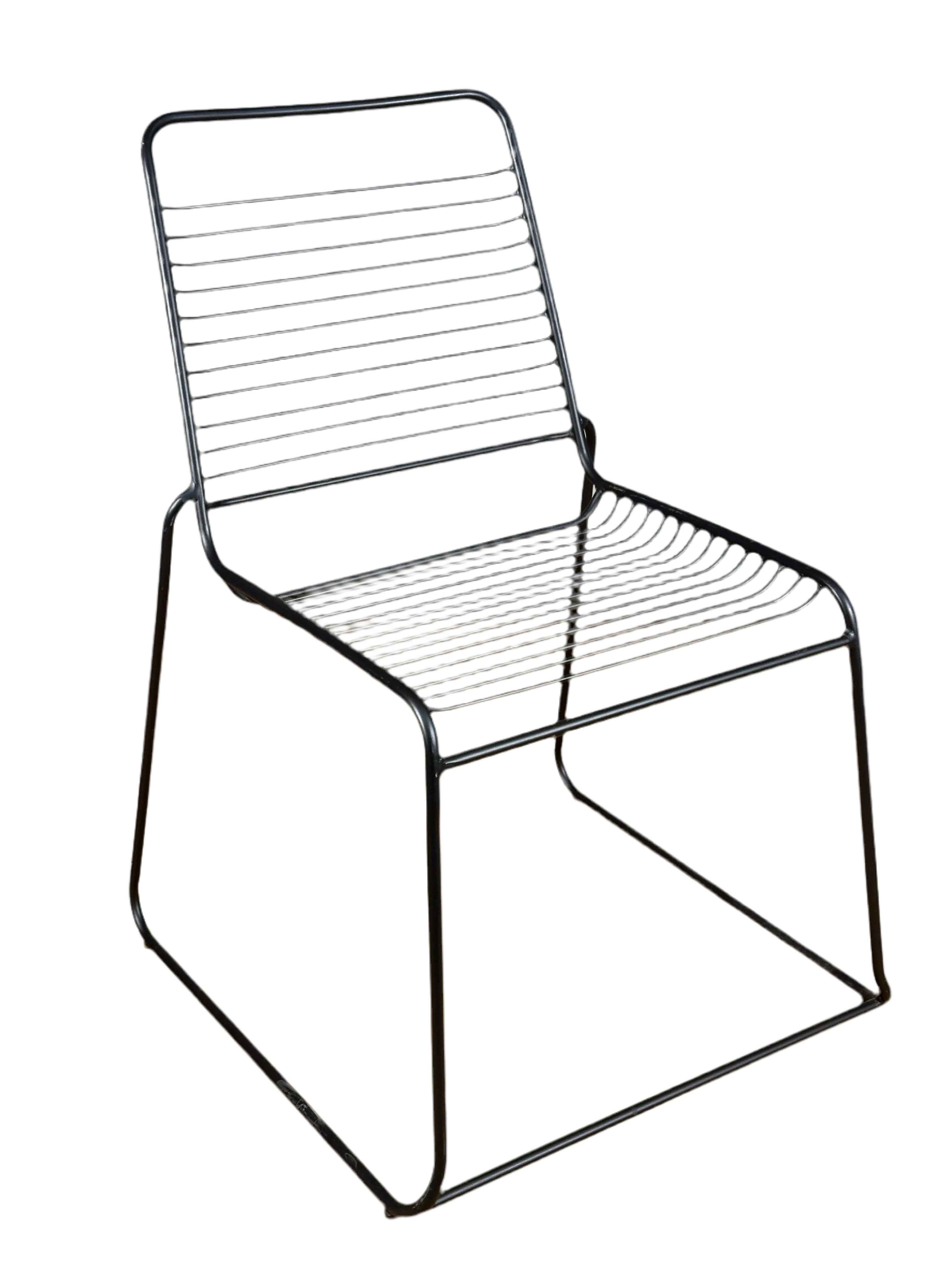 Outdoor Chair - Black Powder Coated Metal