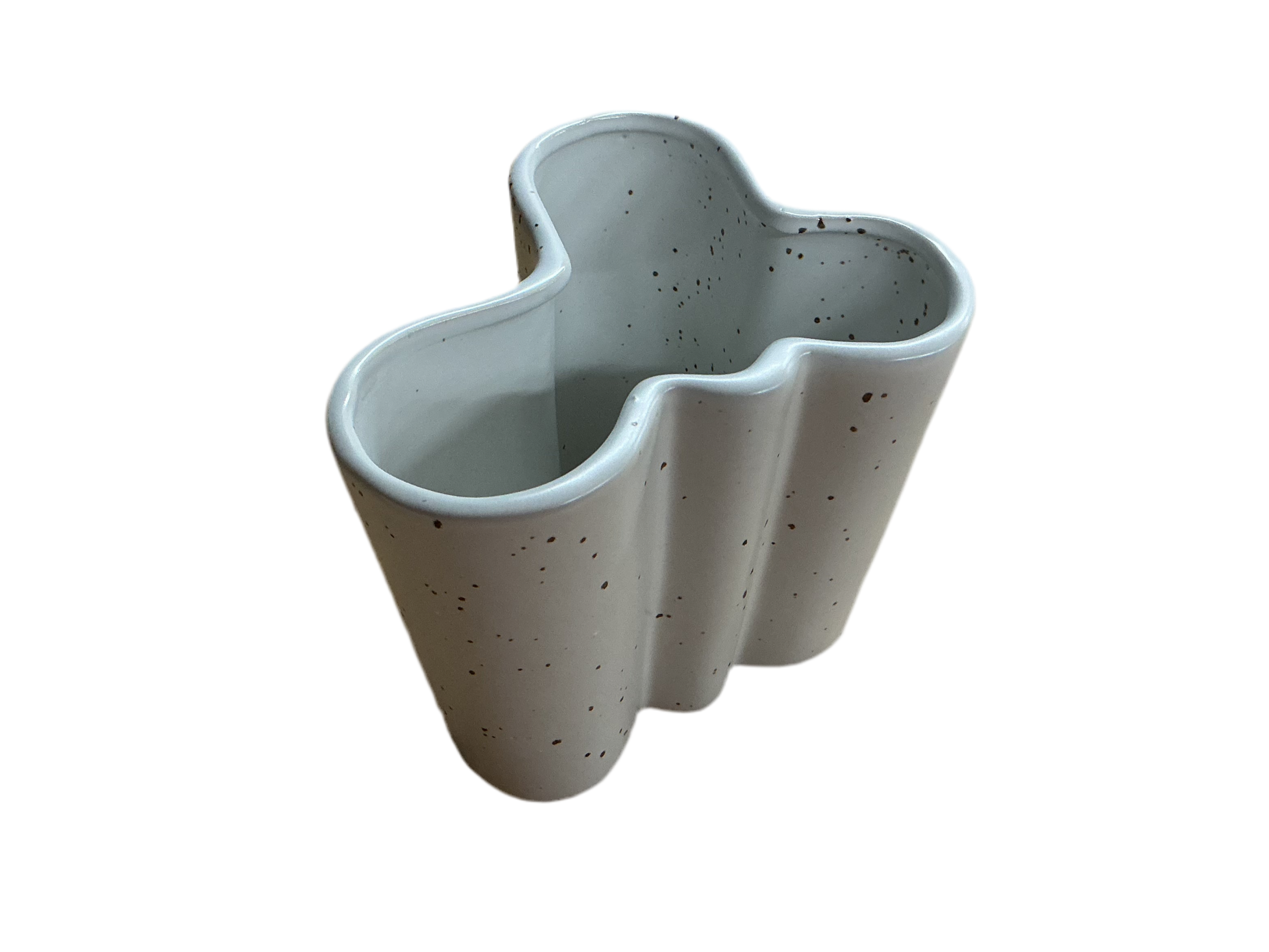Curved Speckled Vase