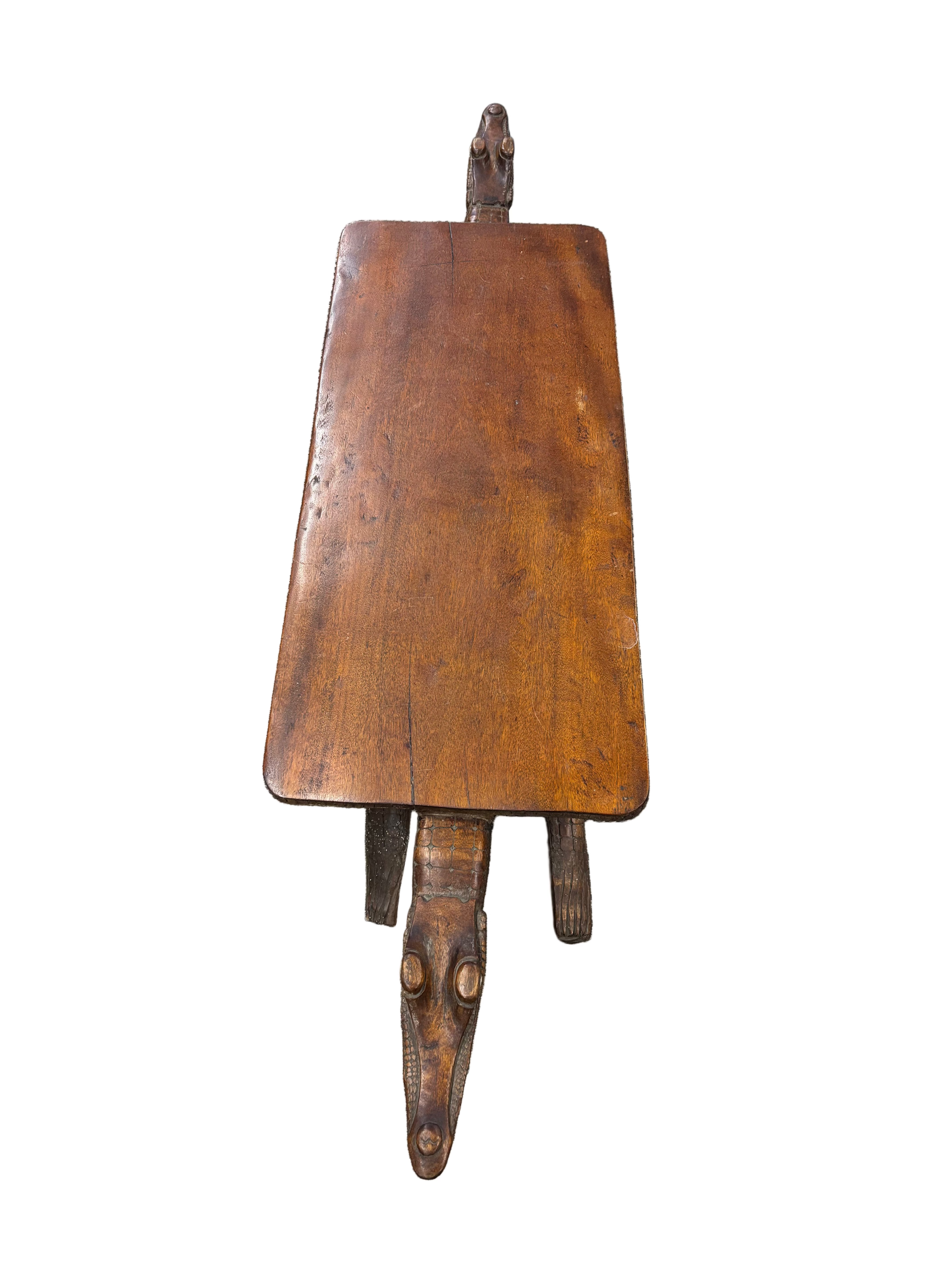 Carved Alligator Coffee Table