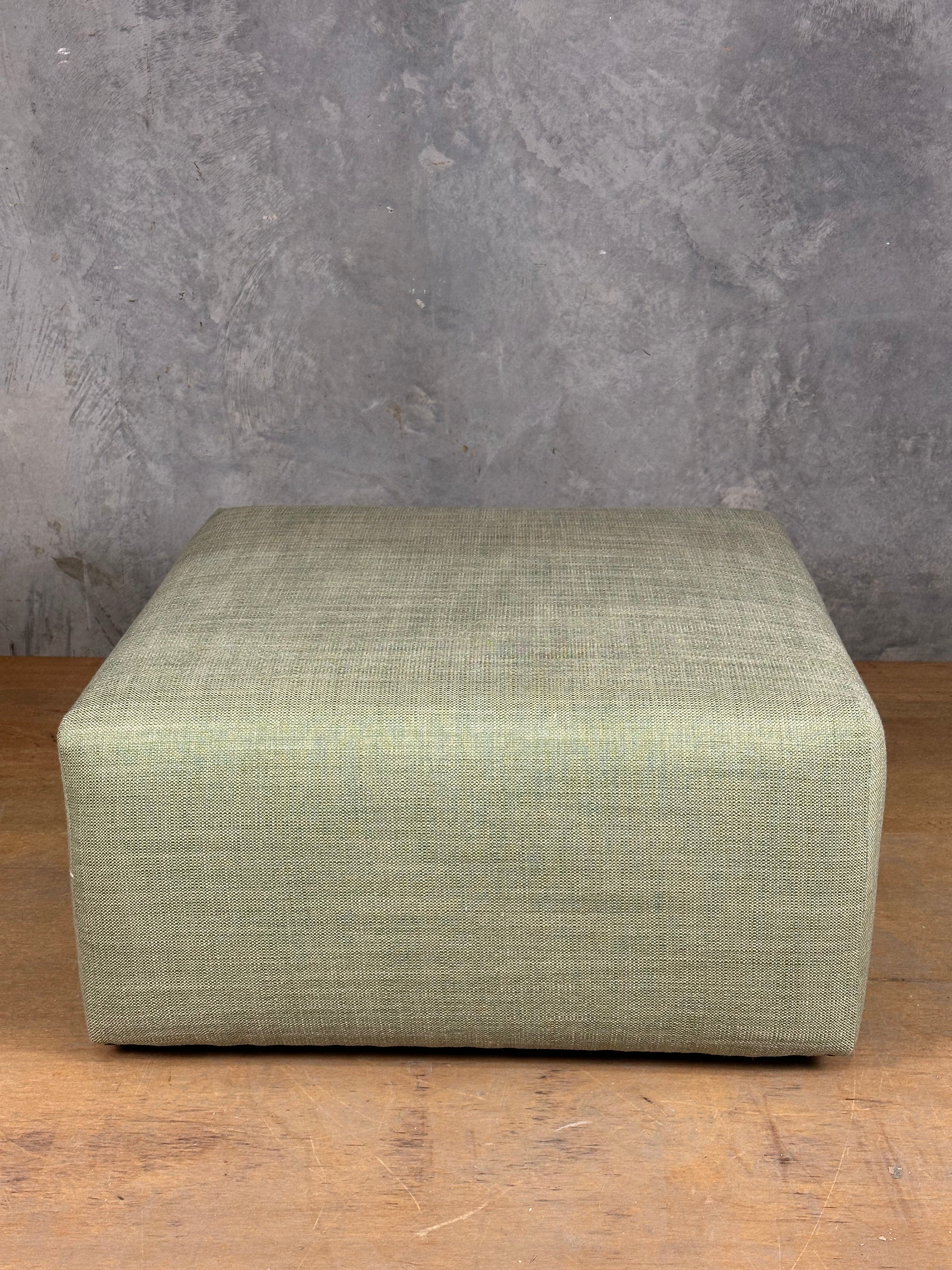 Square Ottoman - Green
