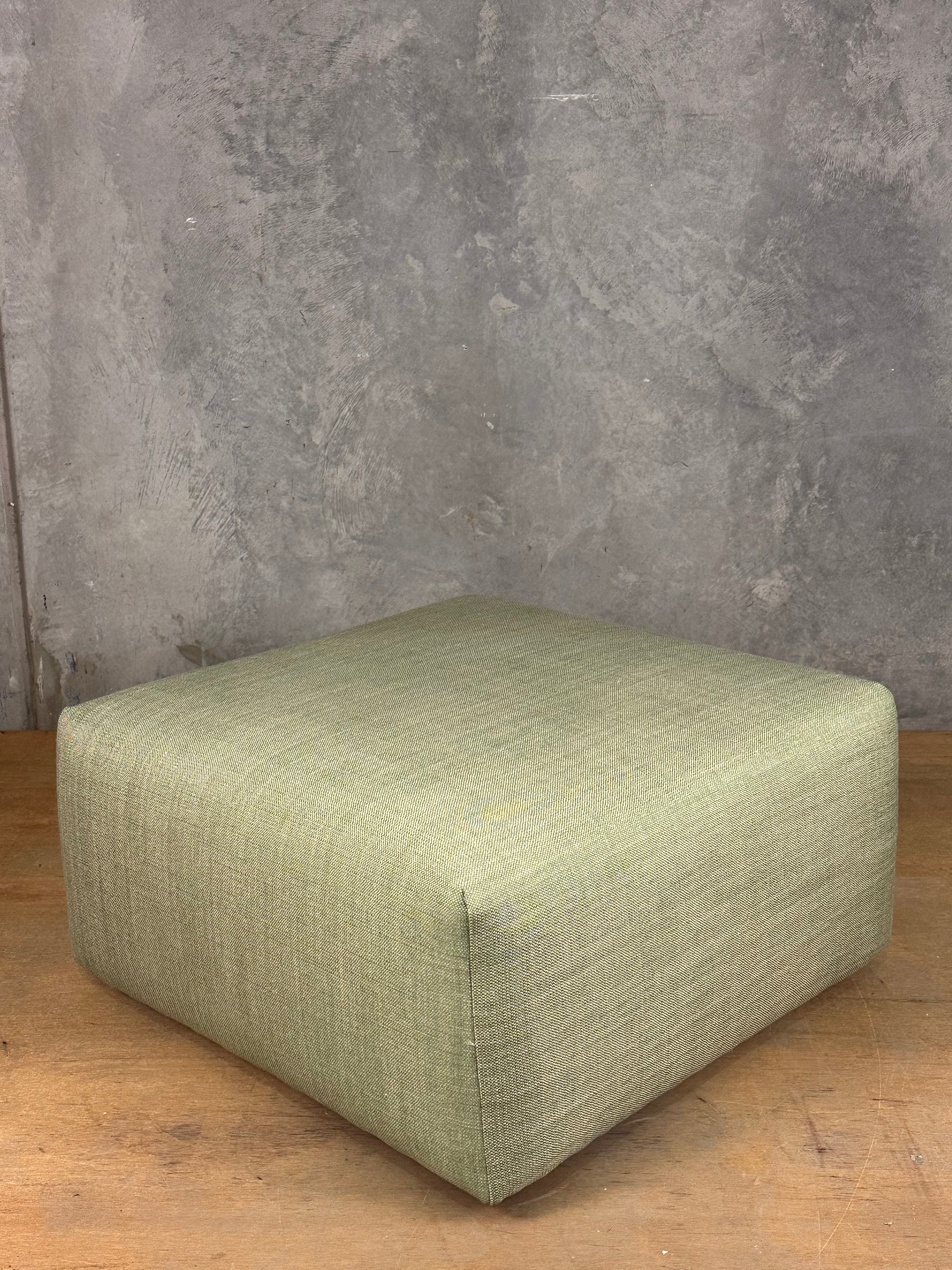 Square Ottoman - Green