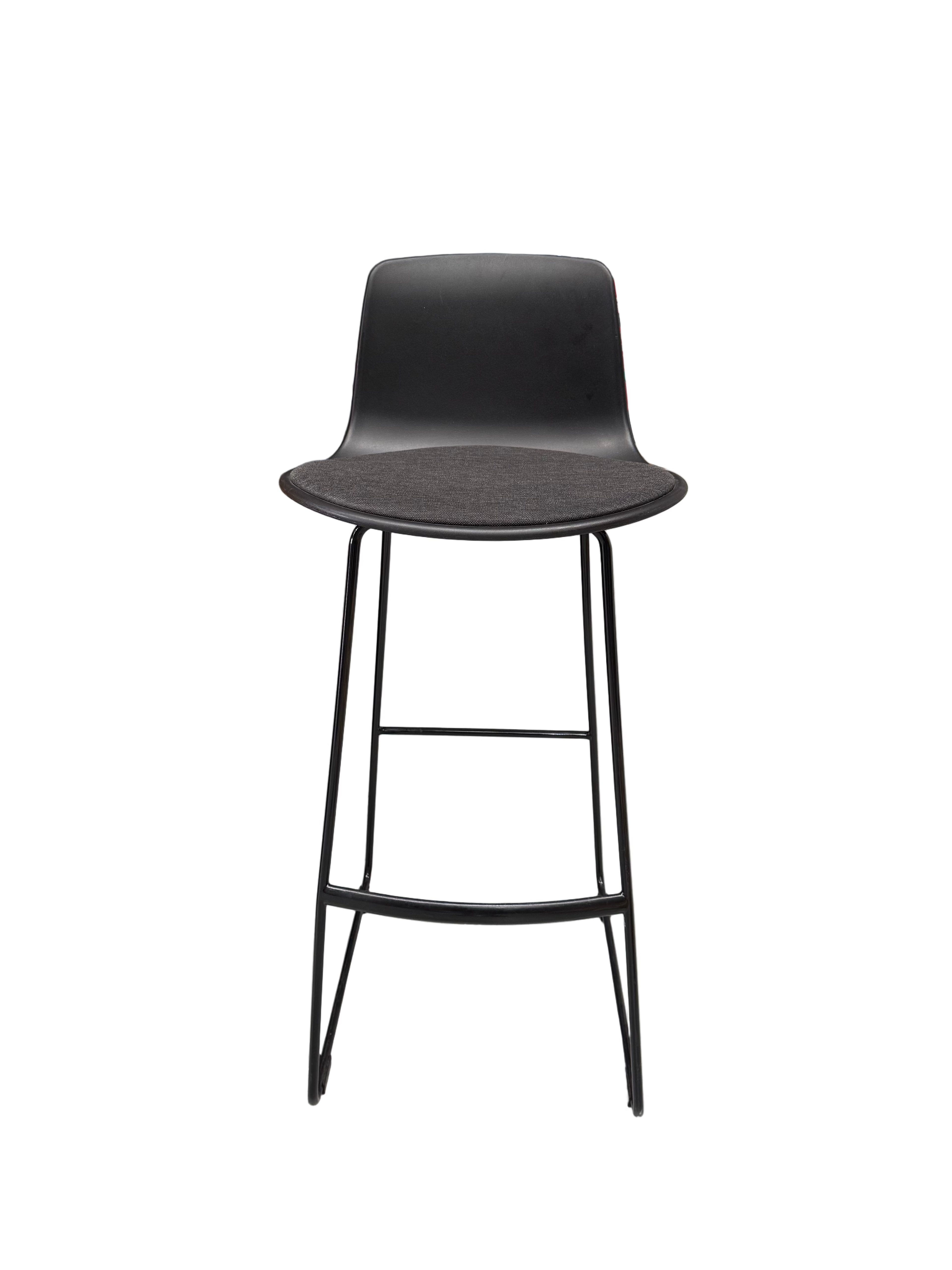 Lottus Black Bar Stool by Enea