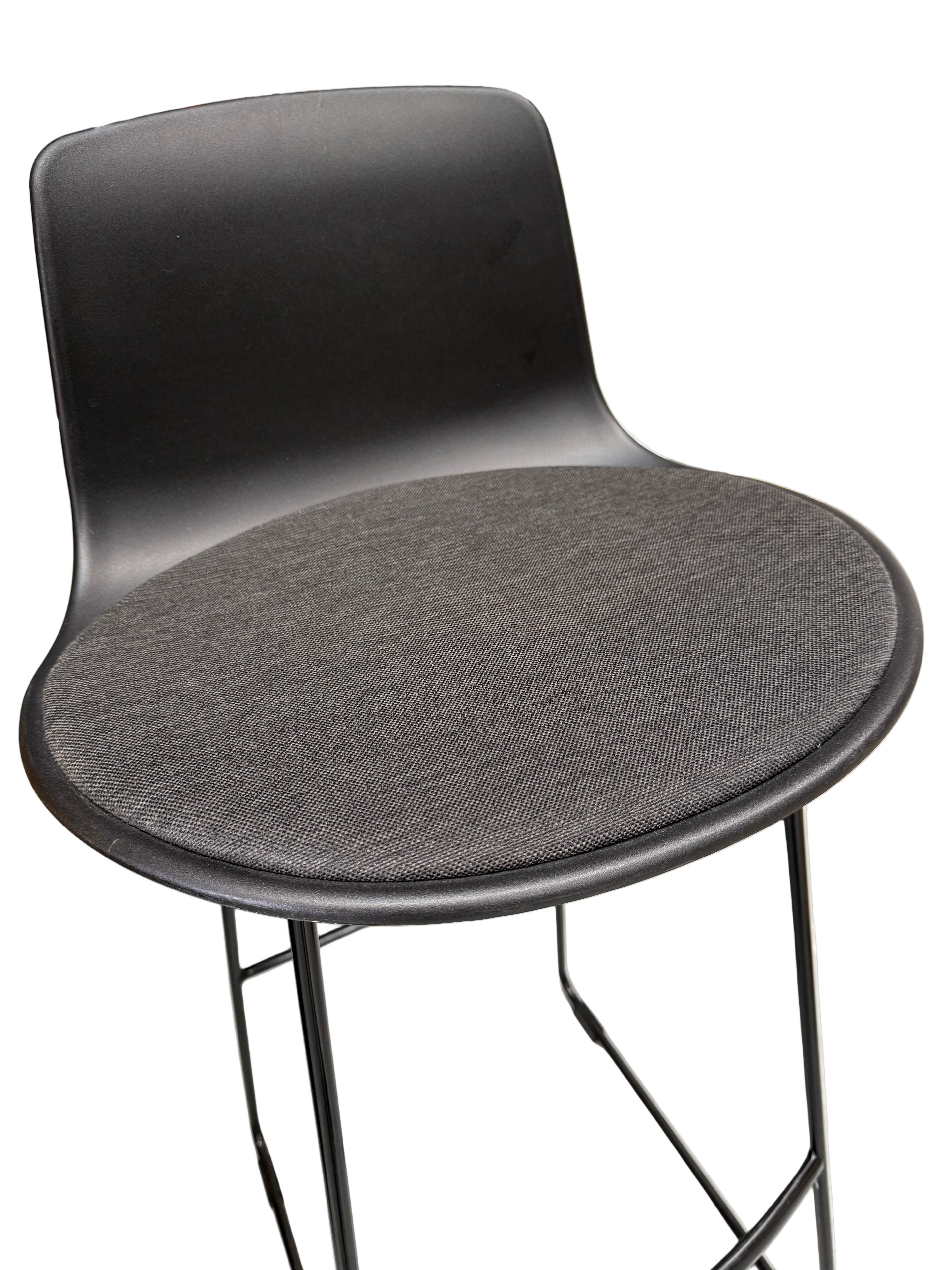 Lottus Black Bar Stool by Enea