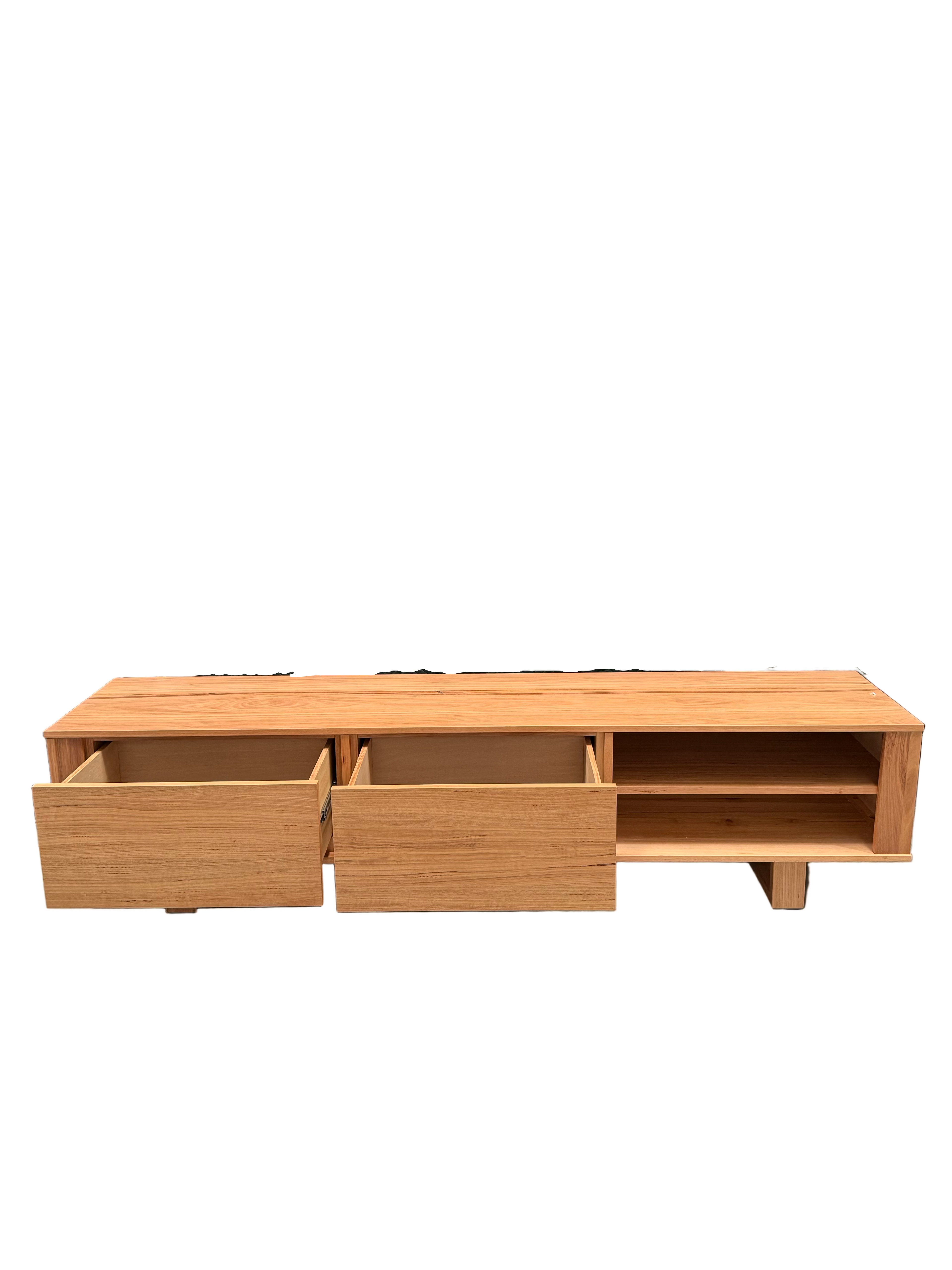 Nick Scali Natanami Lowline TV Unit - Solid Timber in Natural Finish