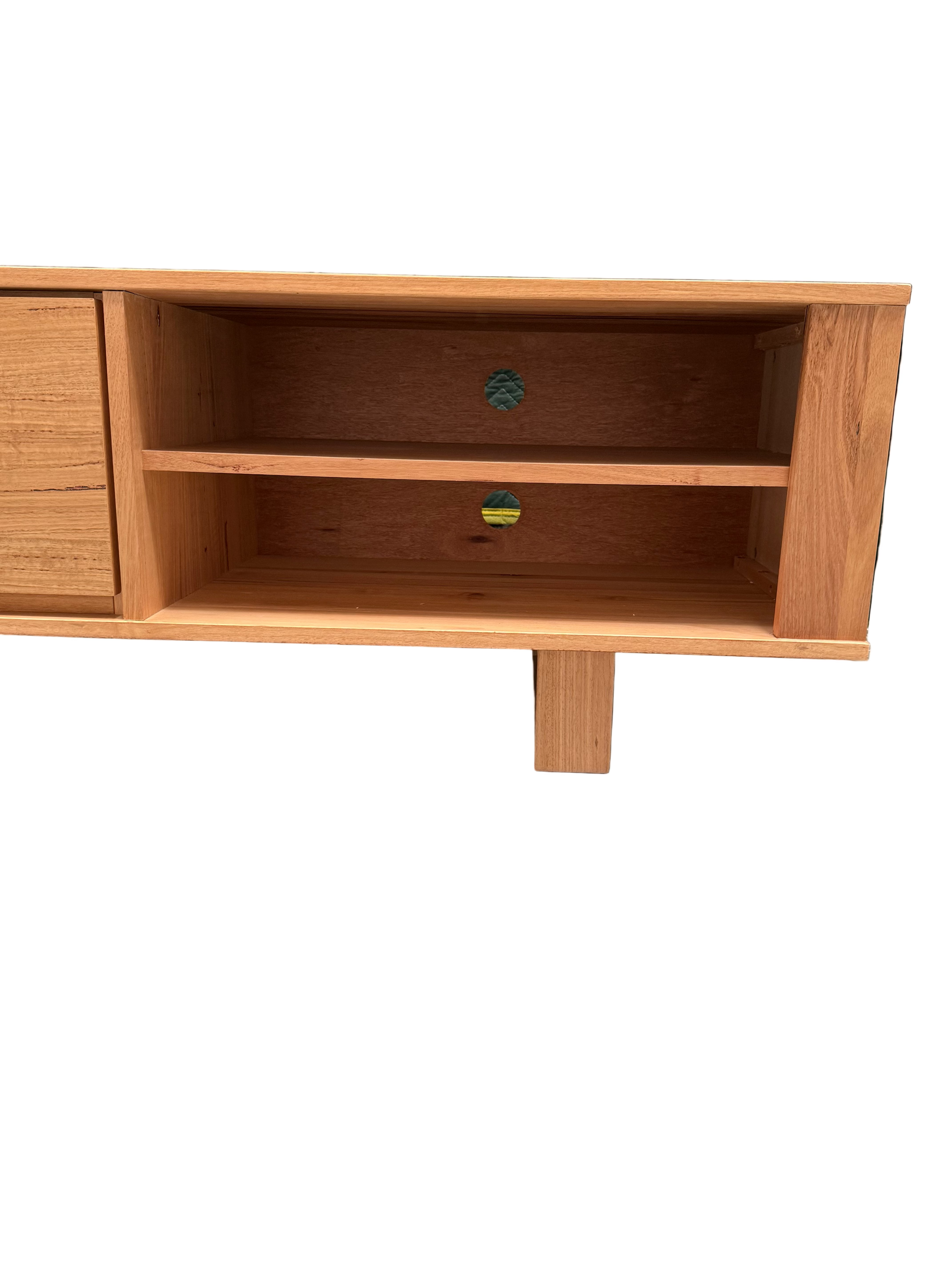 Nick Scali Natanami Lowline TV Unit - Solid Timber in Natural Finish