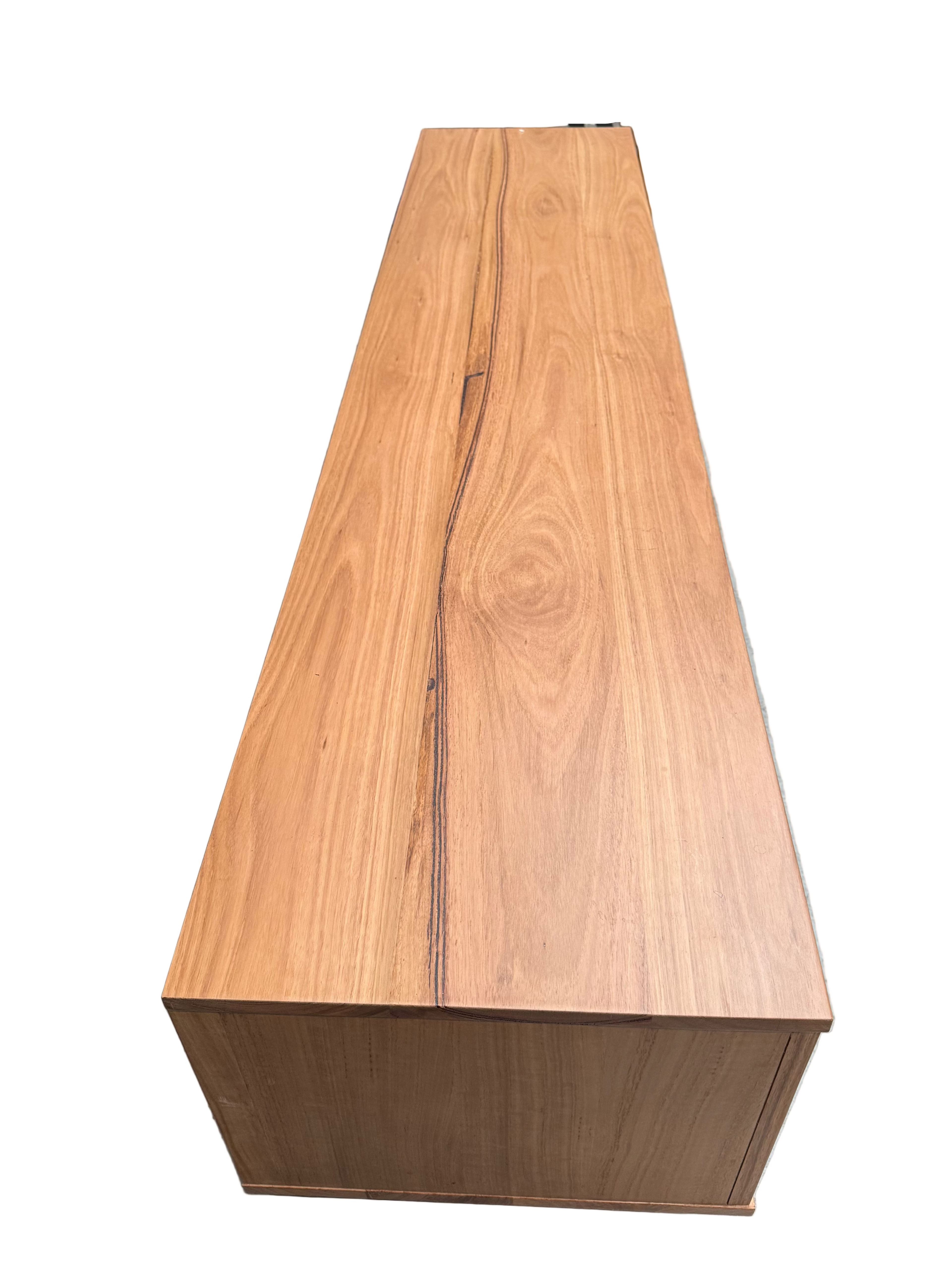 Nick Scali Natanami Lowline TV Unit - Solid Timber in Natural Finish