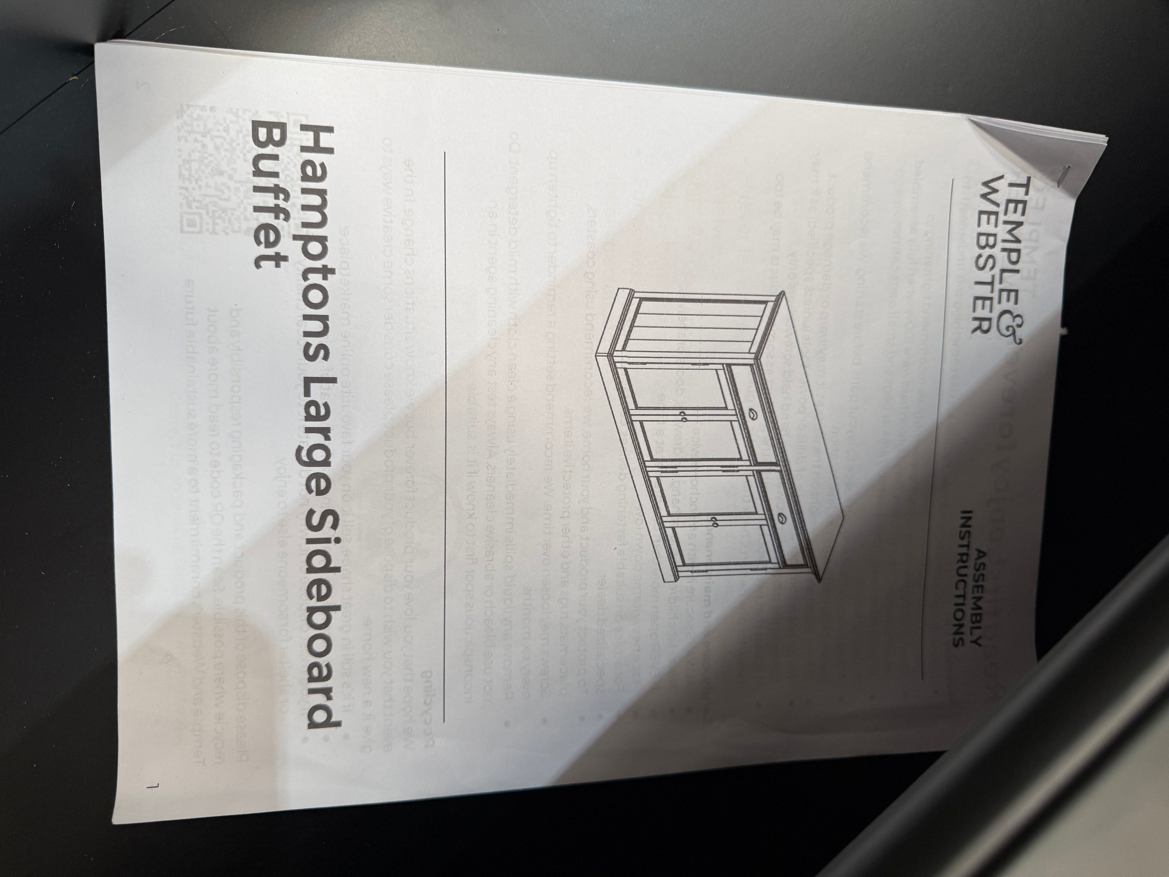 Hamptons Maison Large Sideboard Buffet, Temple & Webster