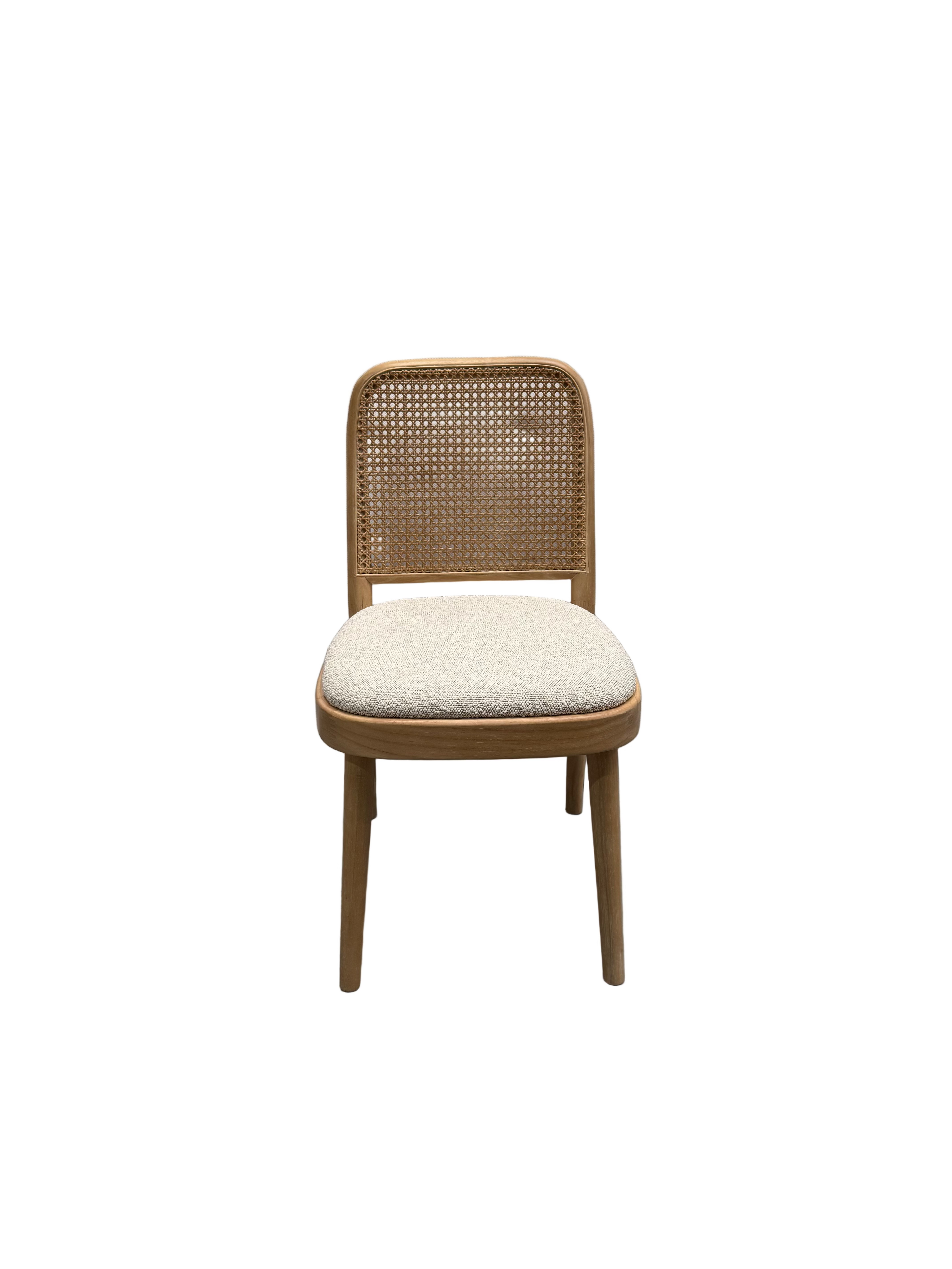Edith Cane Chair White Wash by Castlery