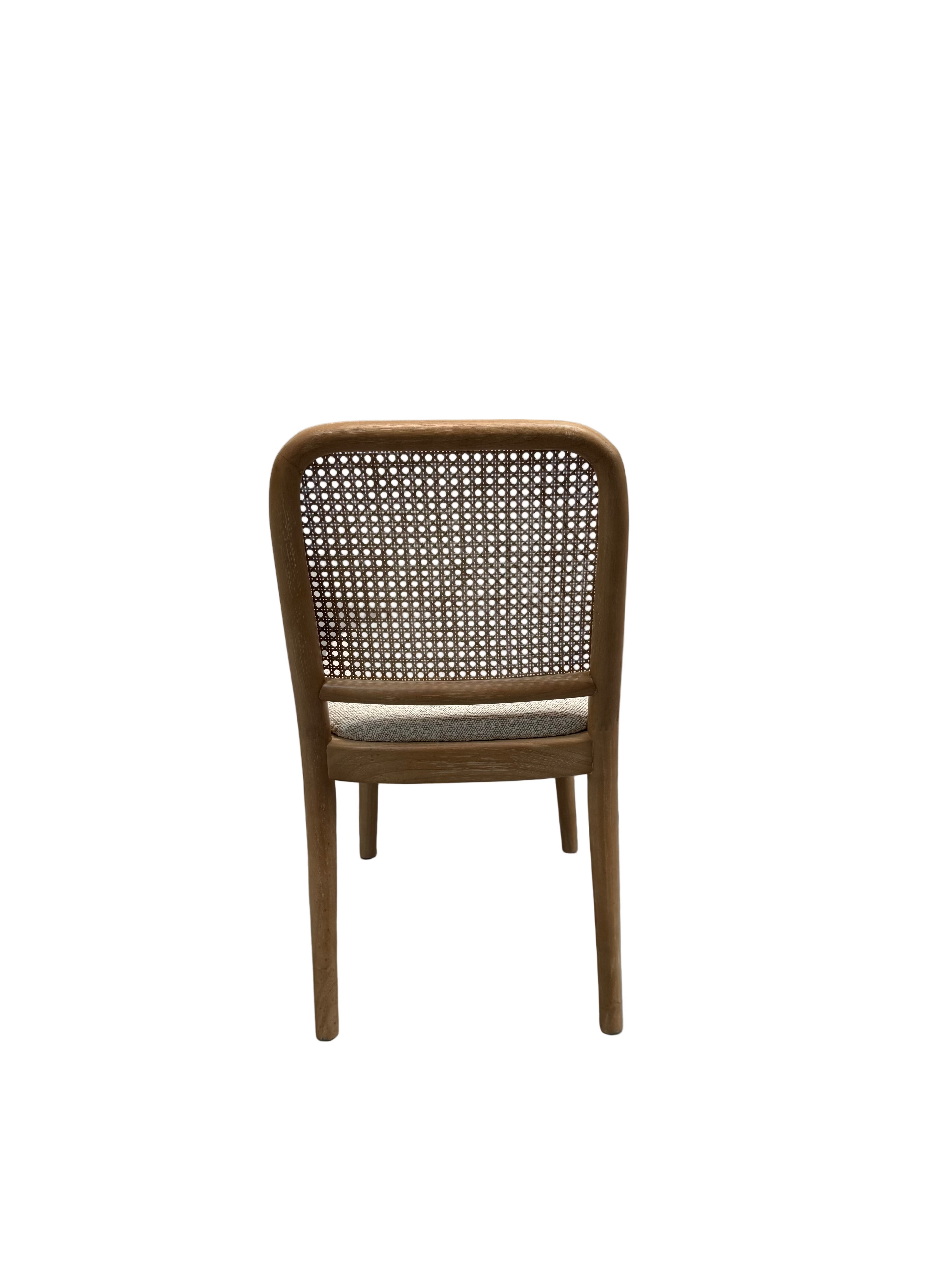 Edith Cane Chair White Wash by Castlery