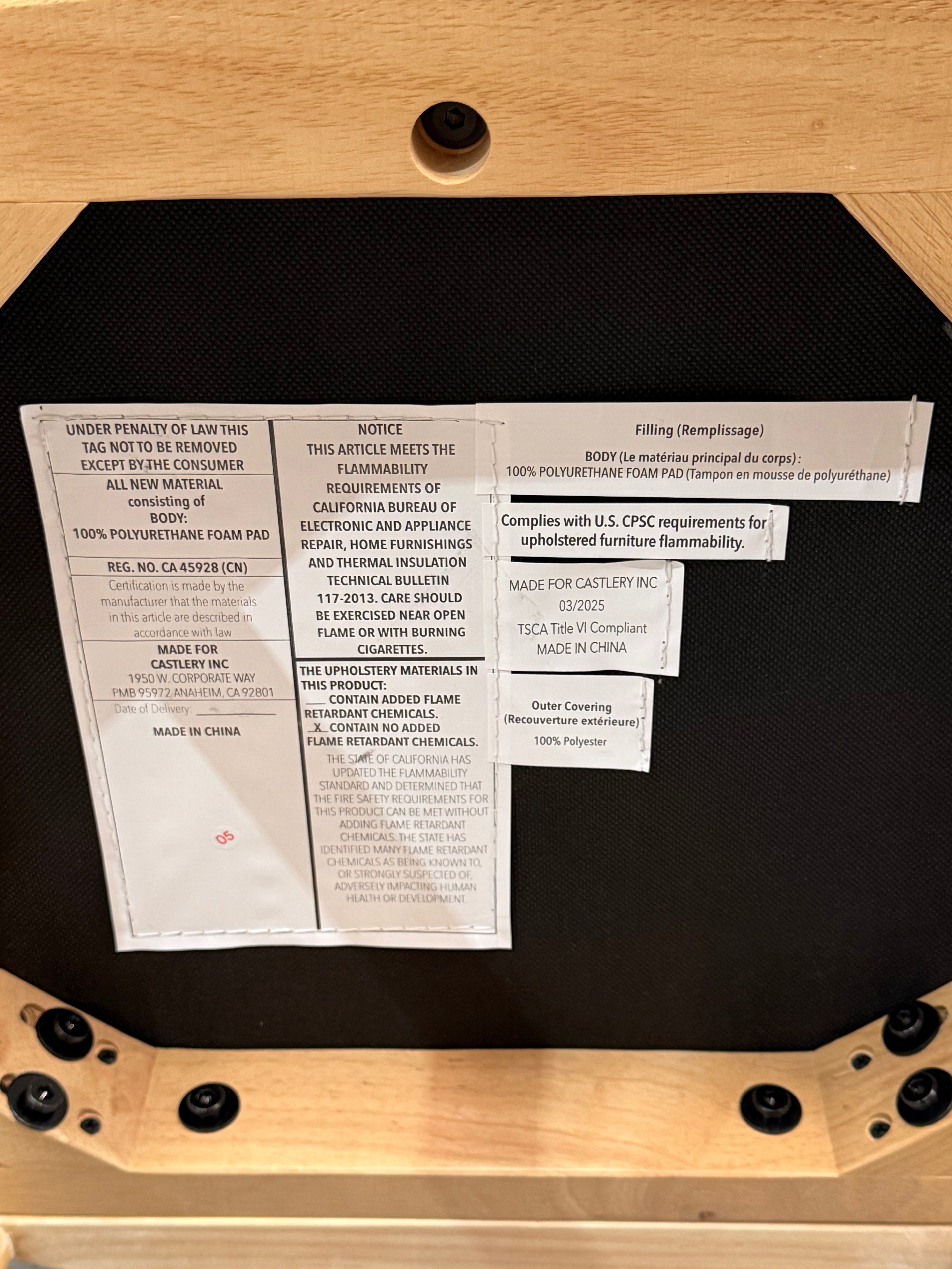 Edith Cane Chair White Wash by Castlery