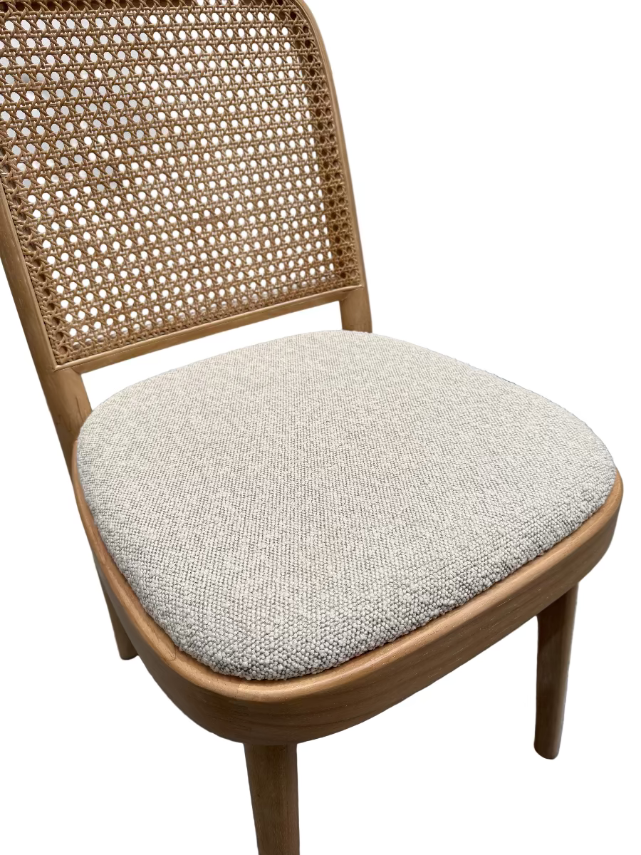 Edith Cane Chair White Wash by Castlery