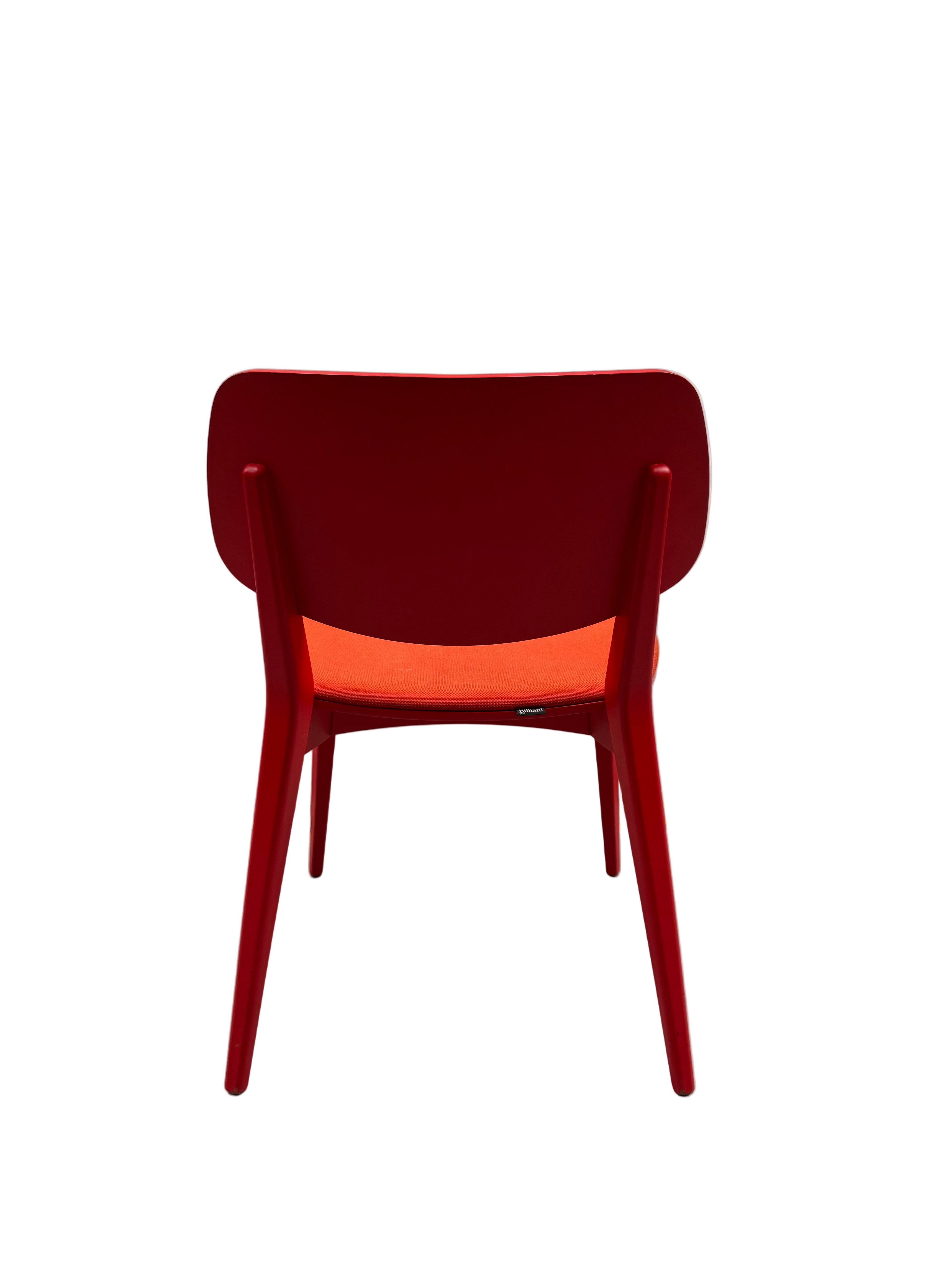 Billiani Red Occassional Dining chair