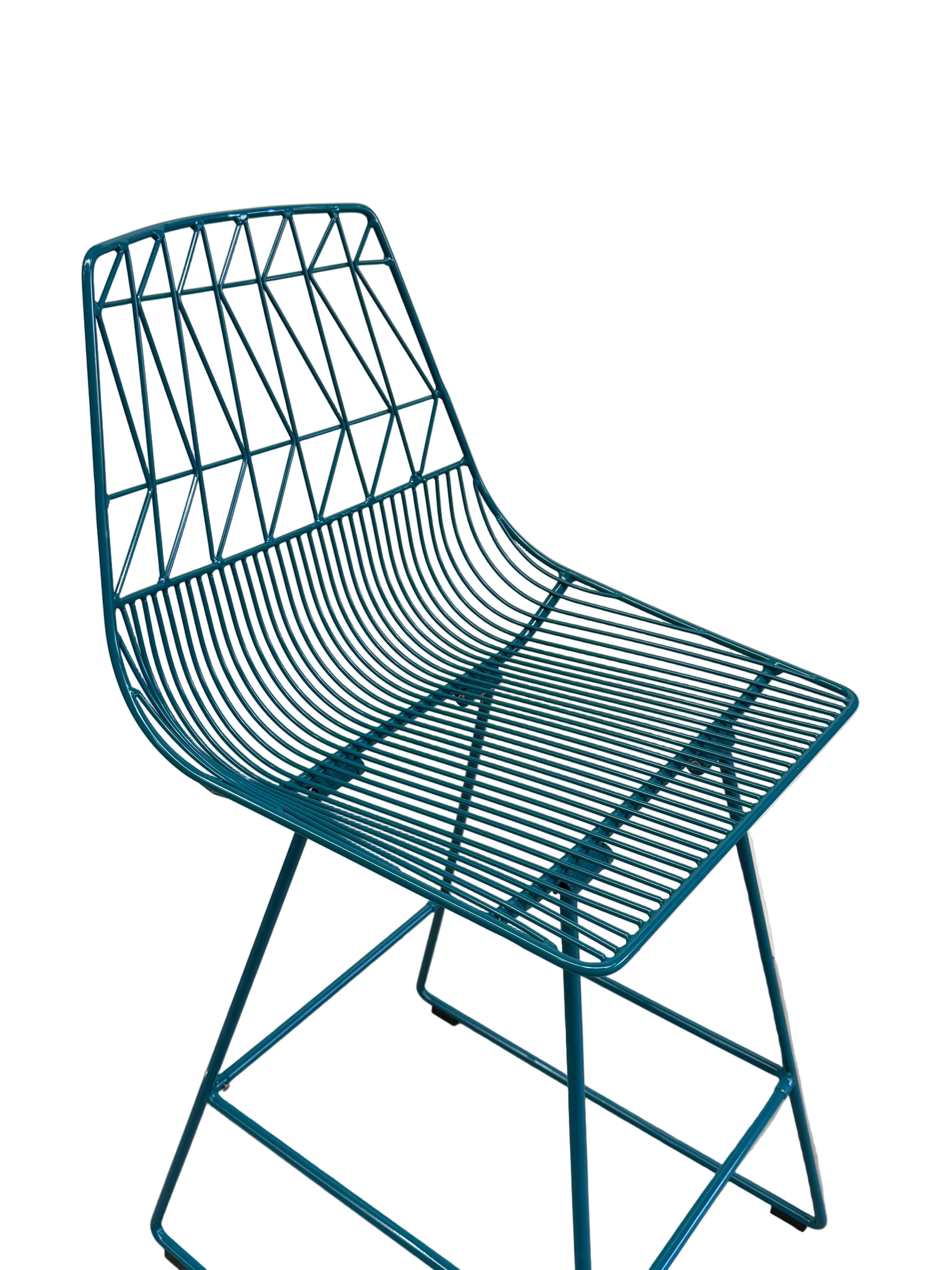 Bend Counter Stool Peacock Blue