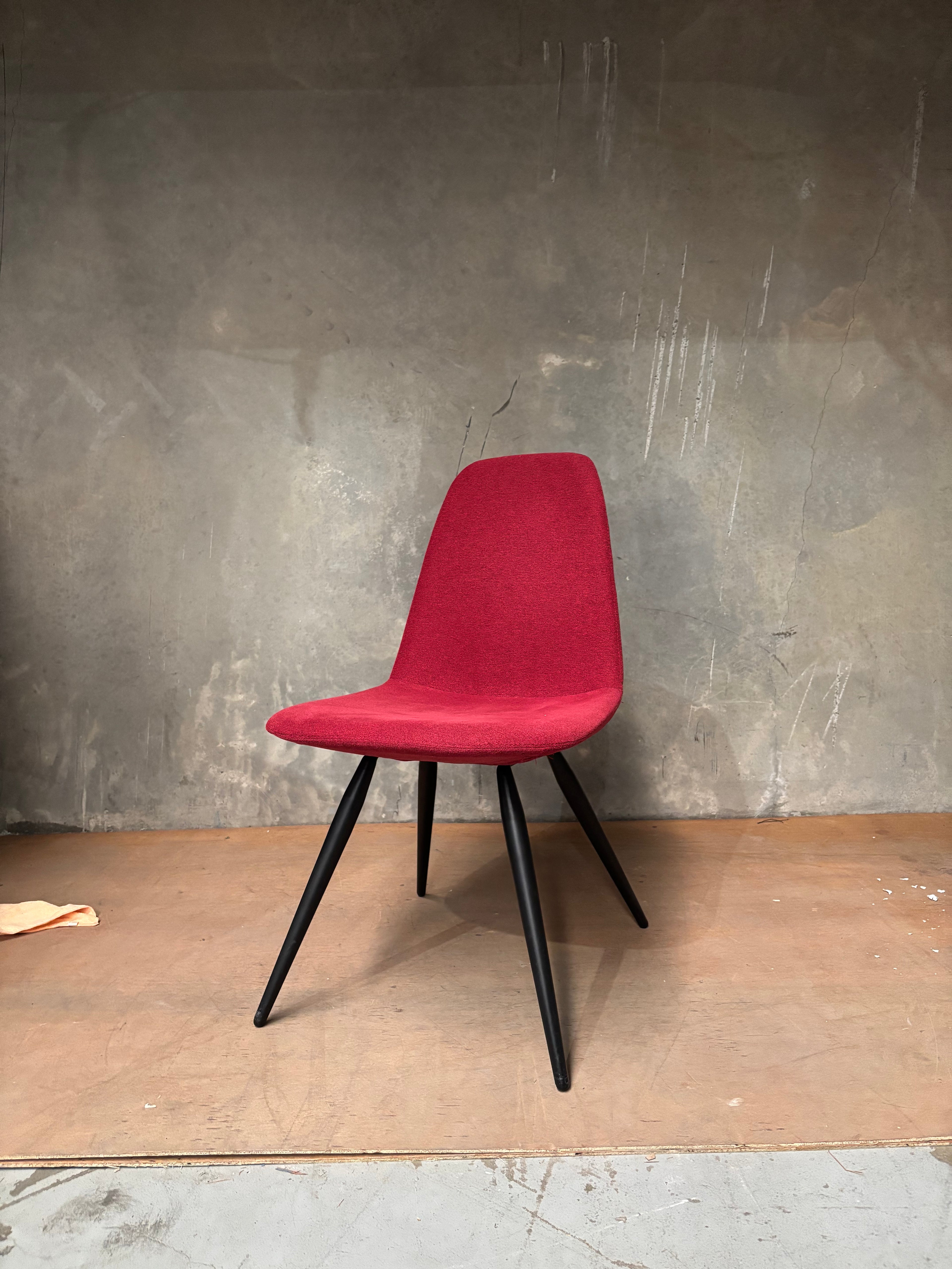 Krost Burgundy Upholstered Chair