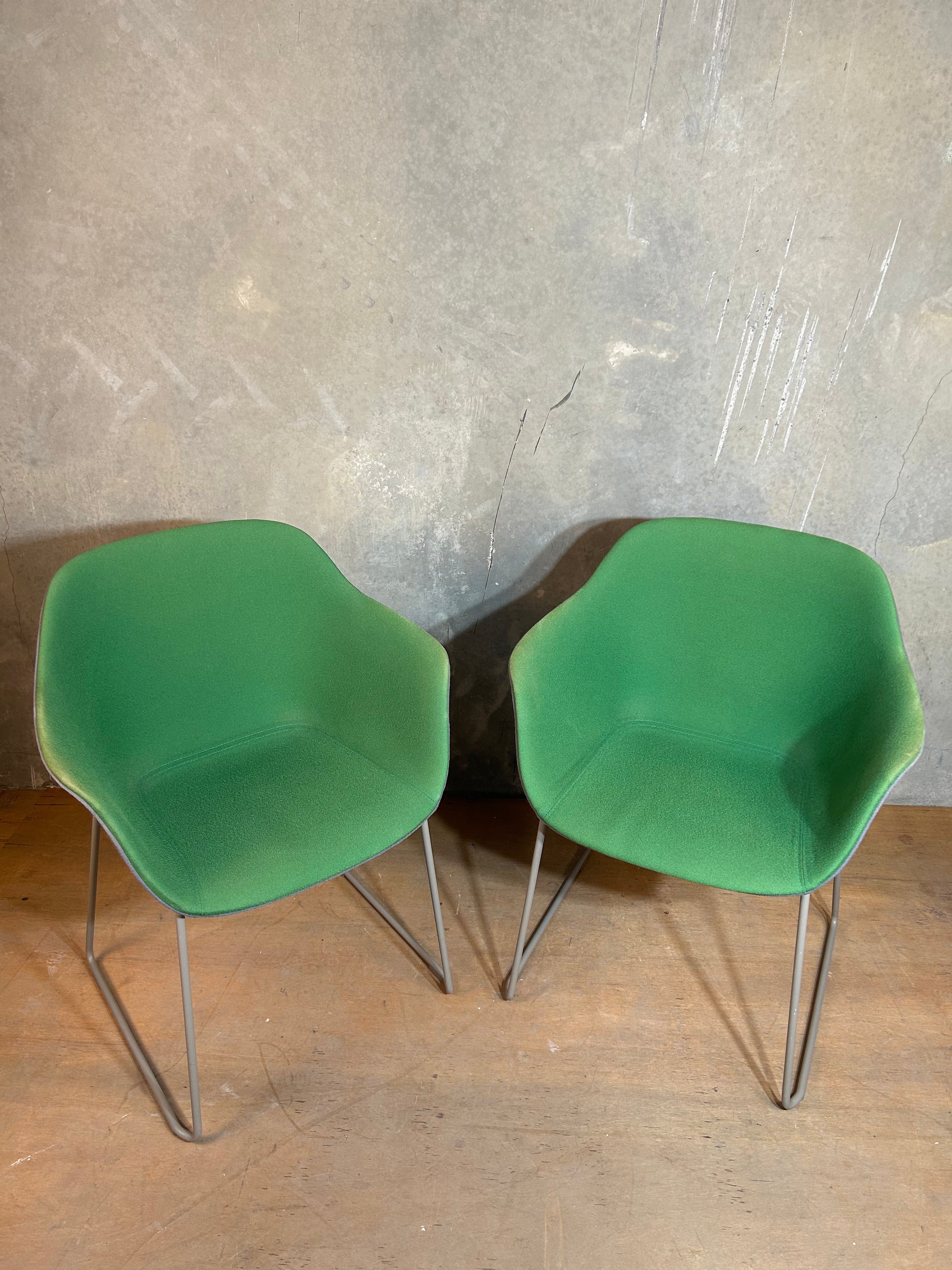 JAC Sled Chair Green