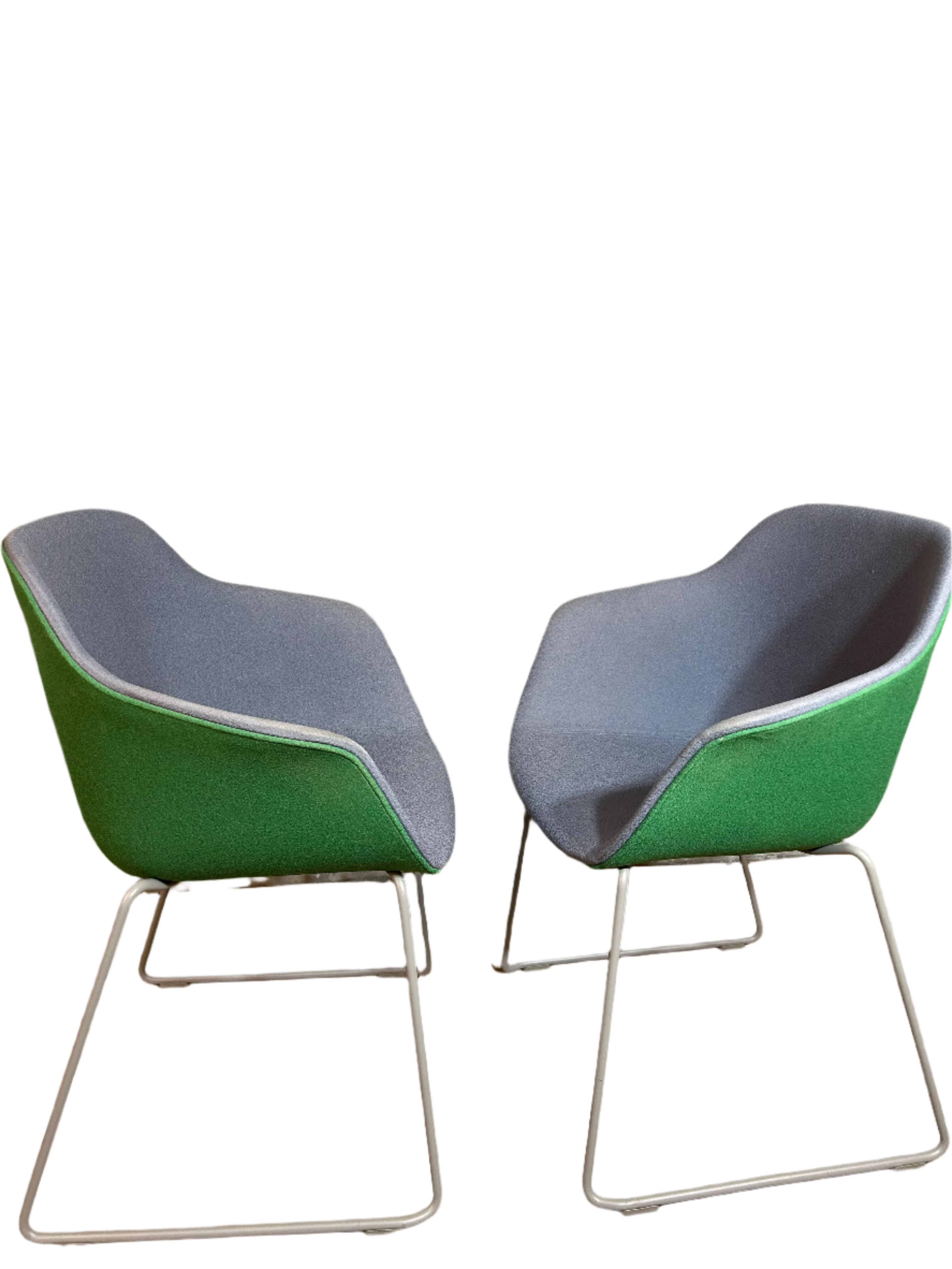JAC Sled Chairs Grey