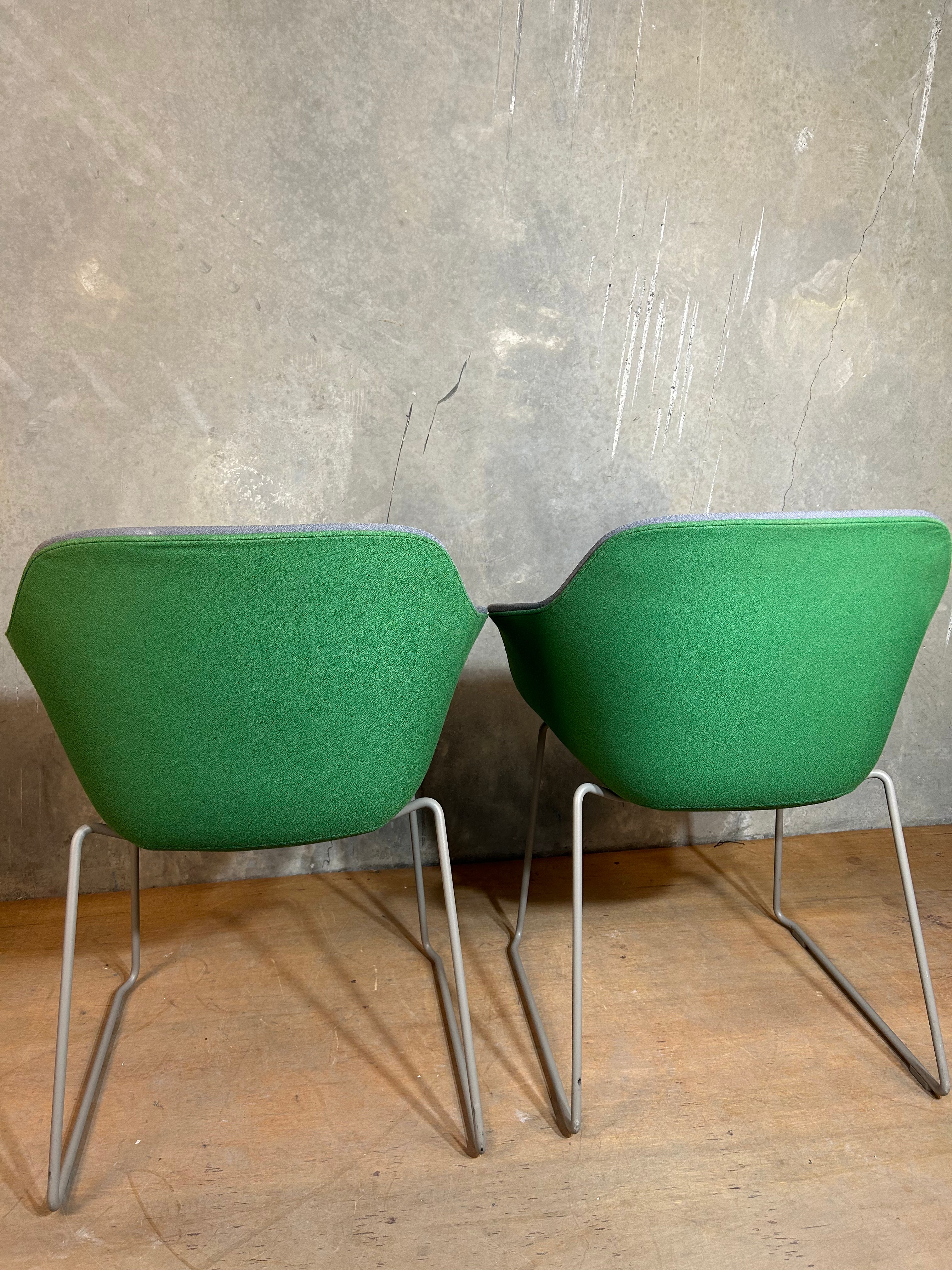 JAC Sled Chairs Grey