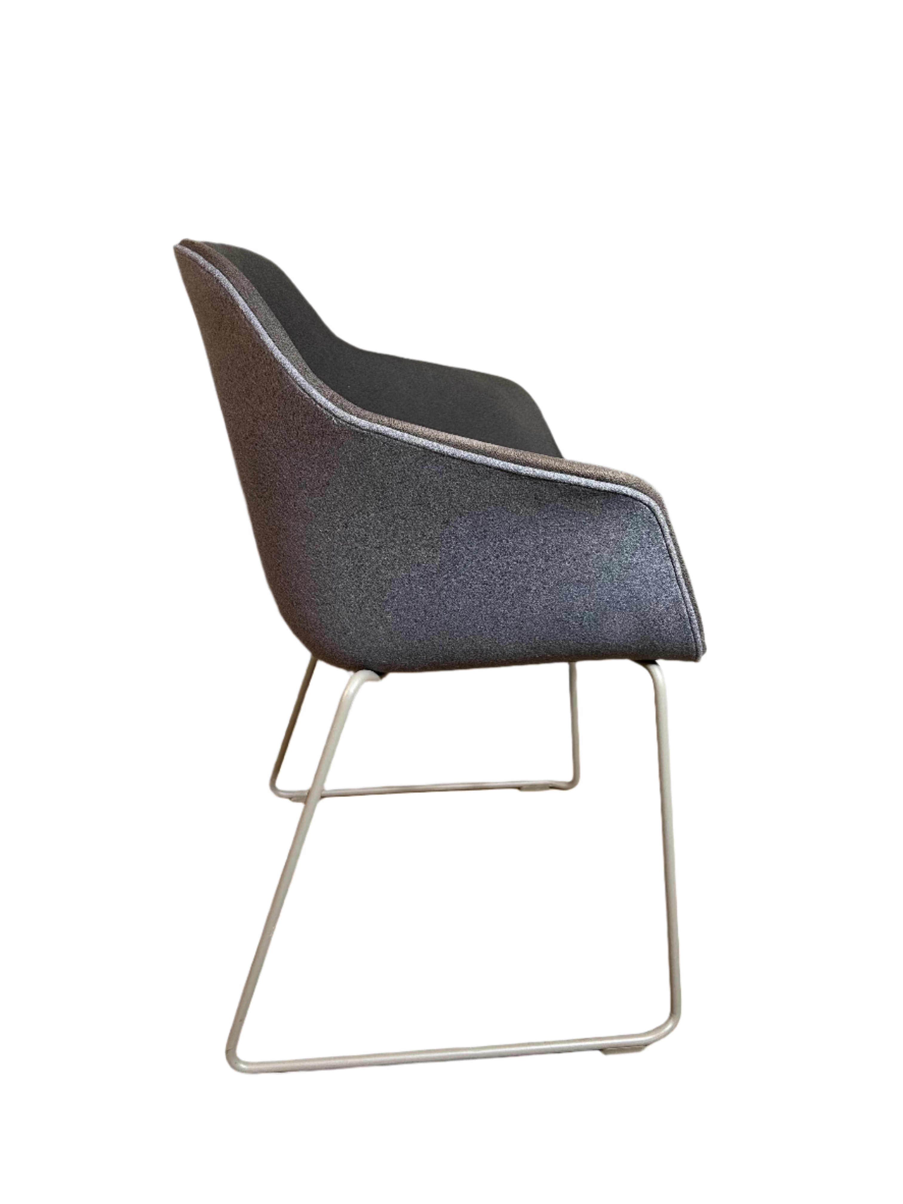 JAC Sled Chair Brown