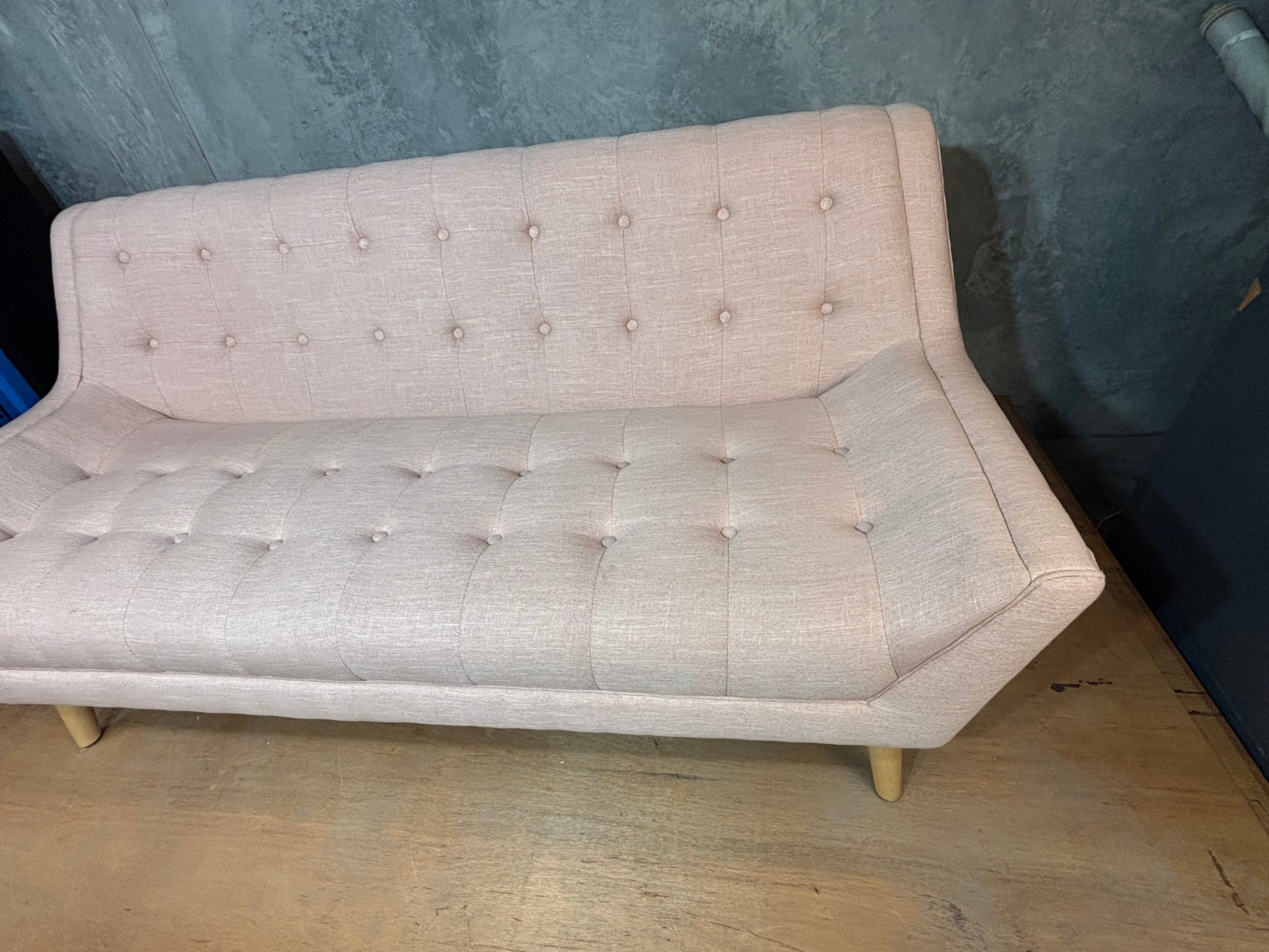 Brosa Sofa - 2.5 seater, Blush Pink