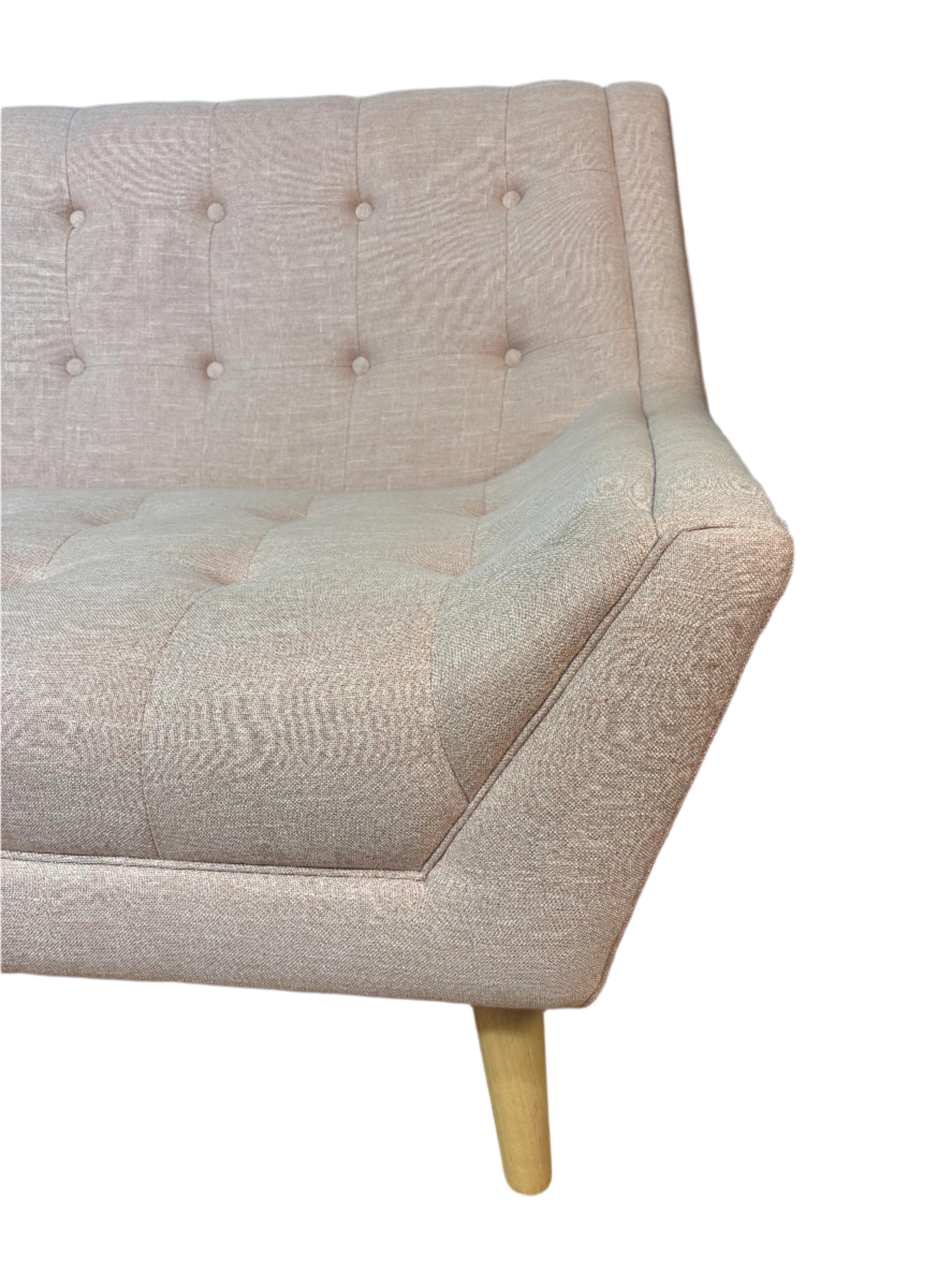 Brosa Sofa - 2.5 seater, Blush Pink