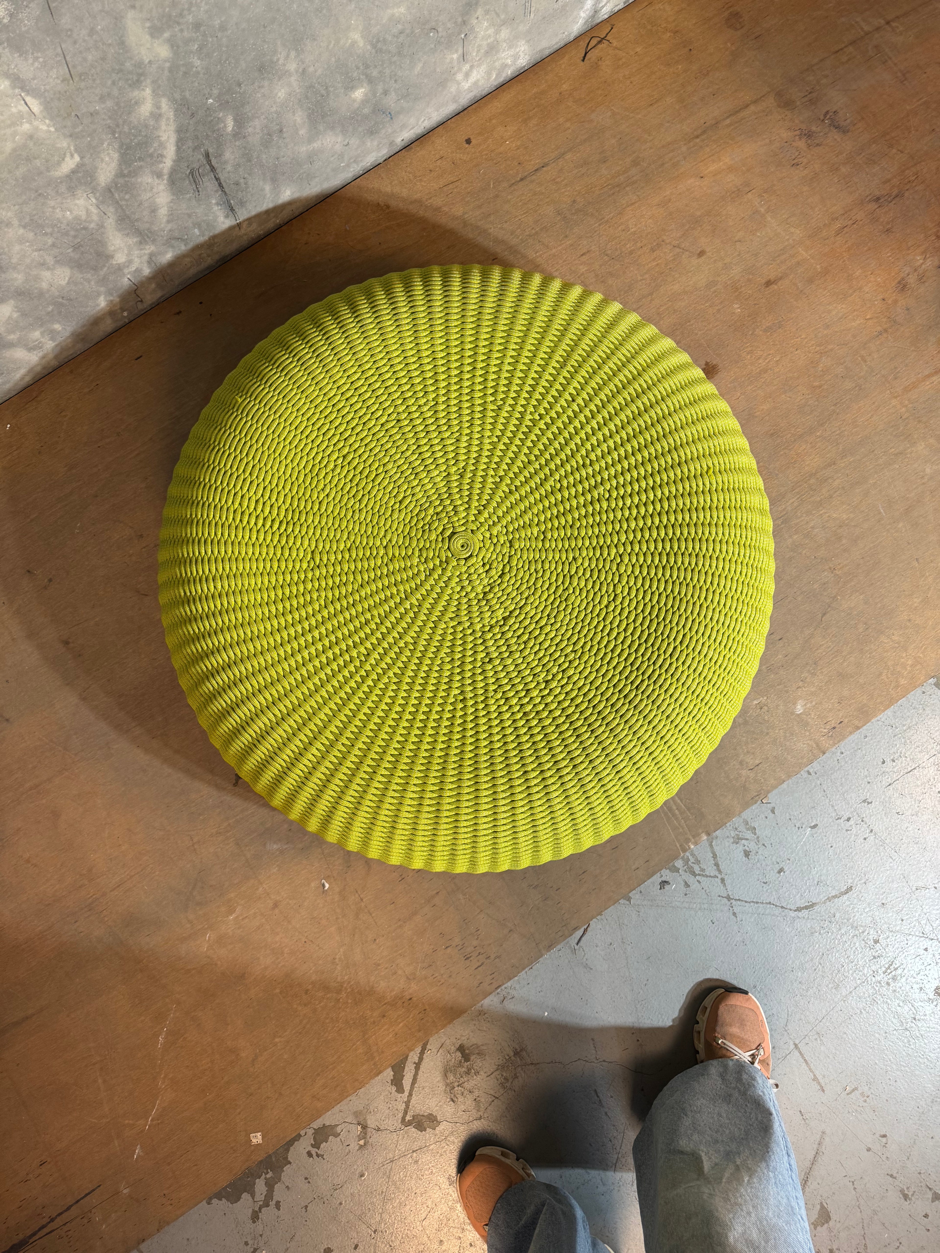 Paula Lenti Shell Roped Poof