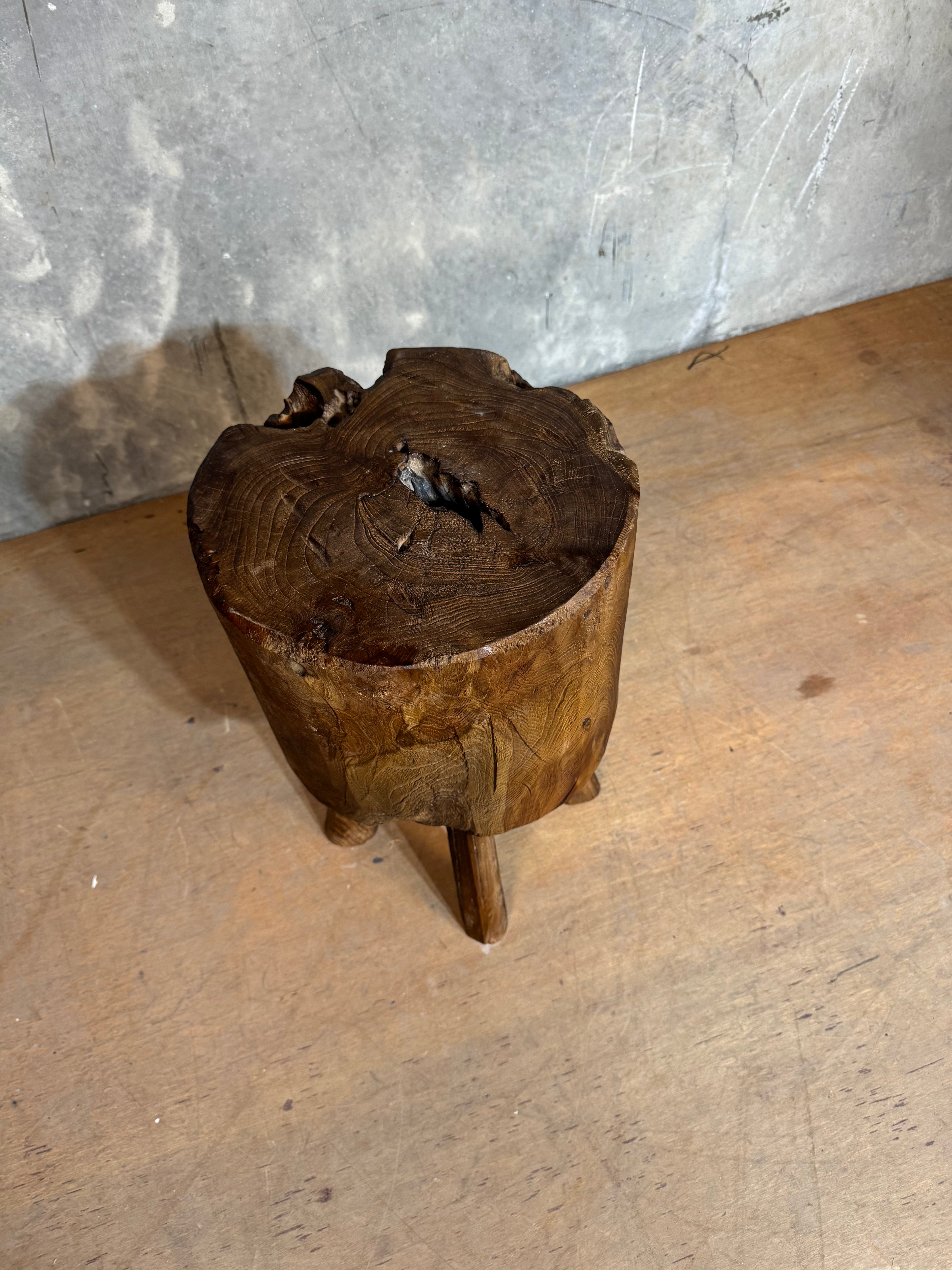 Recycled Teak Timber Stool