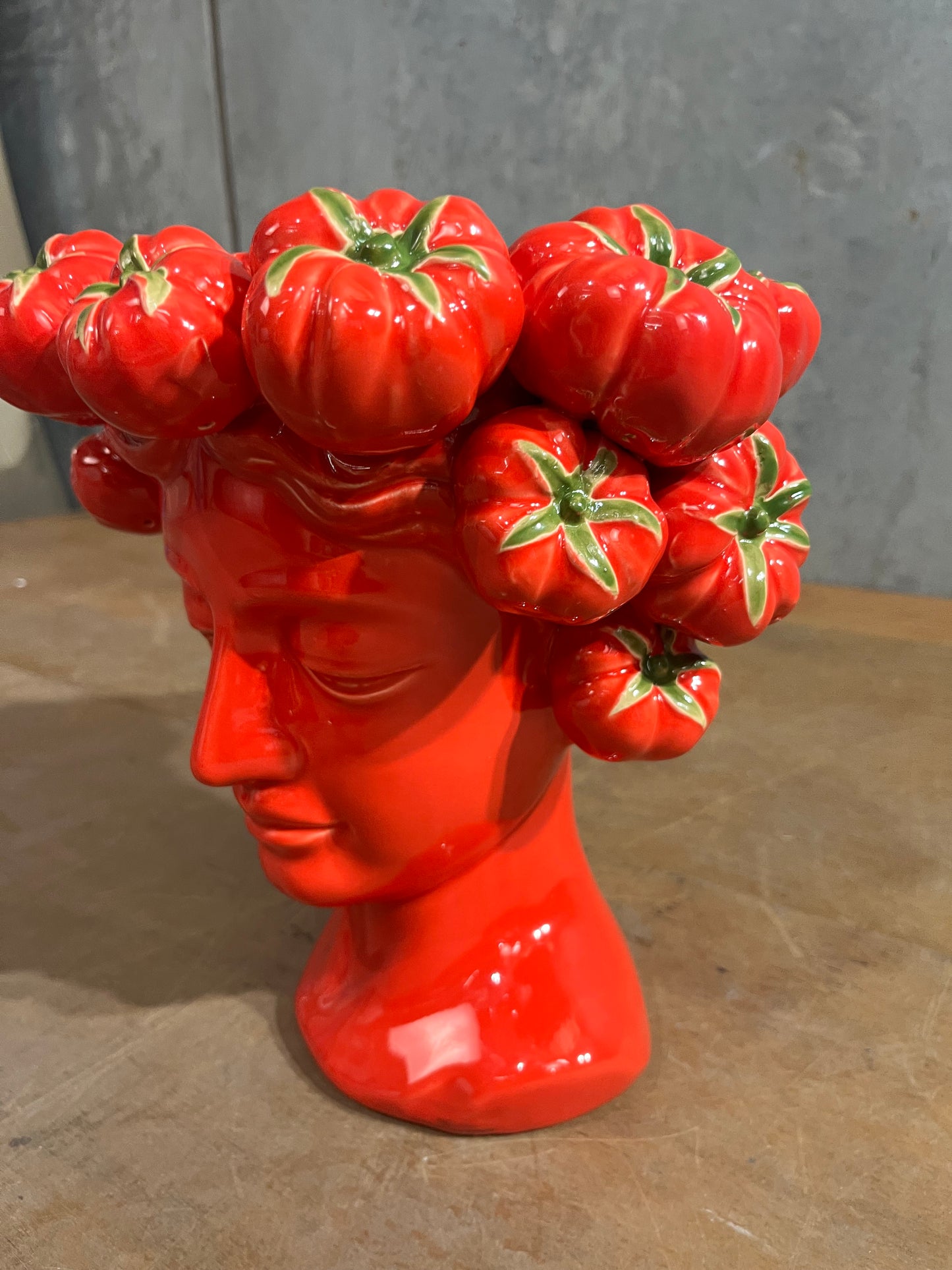 Gigi and Tom 'Tomato Girl' vase
