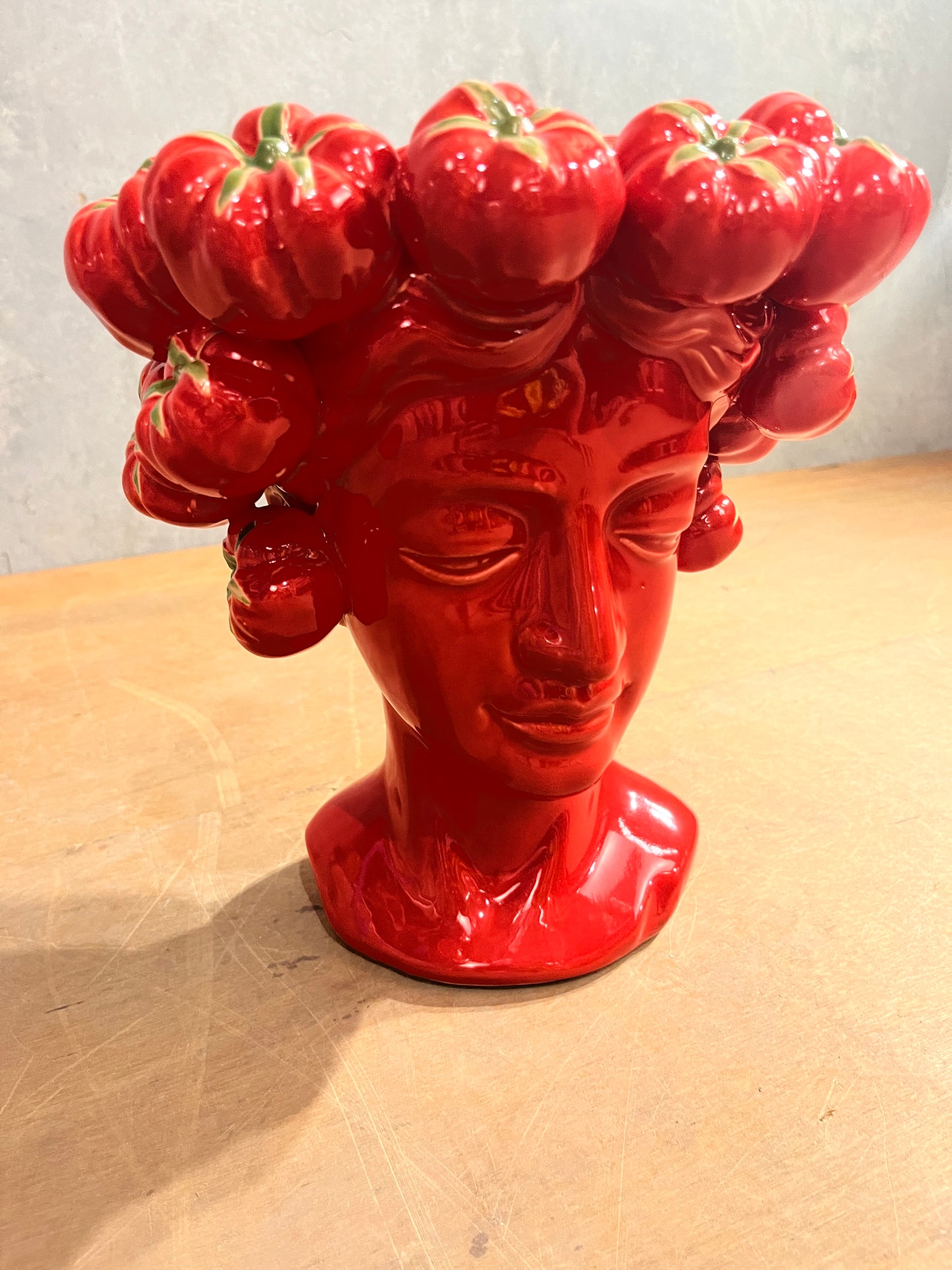 Gigi and Tom 'Tomato Girl' vase