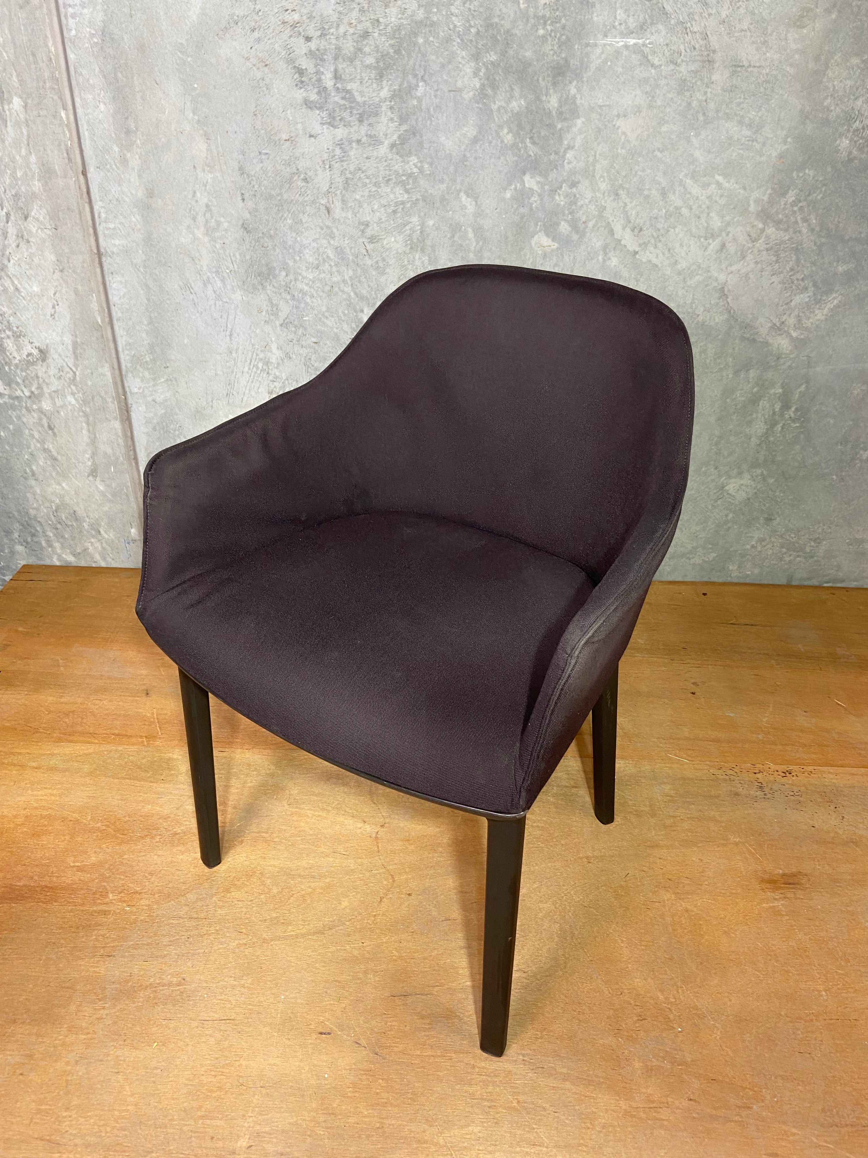 Vitra chocolate softshell chair