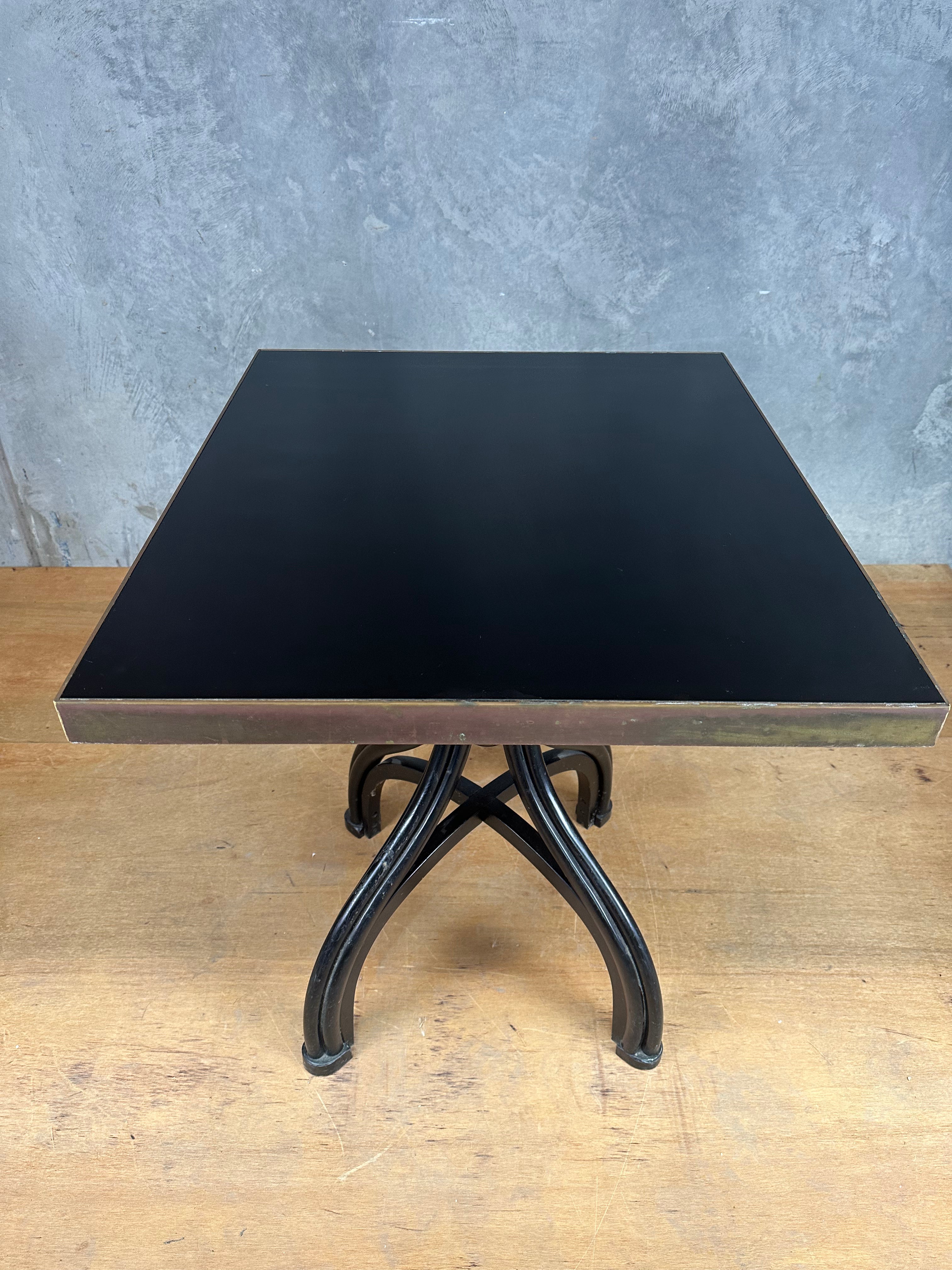 Vintage Cafe Table - Square Black, Thonet