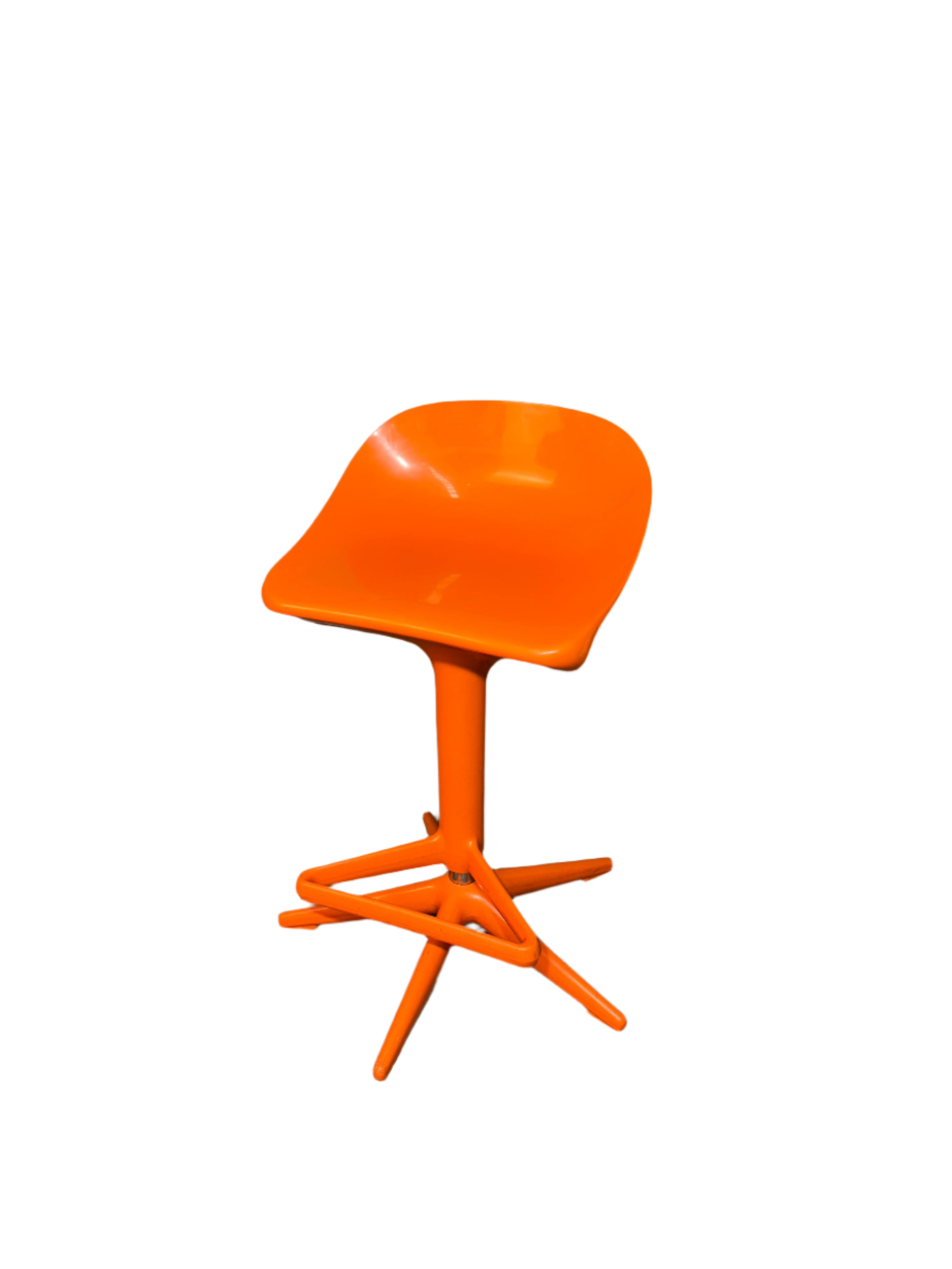 Orange Kartell Spoon Stool