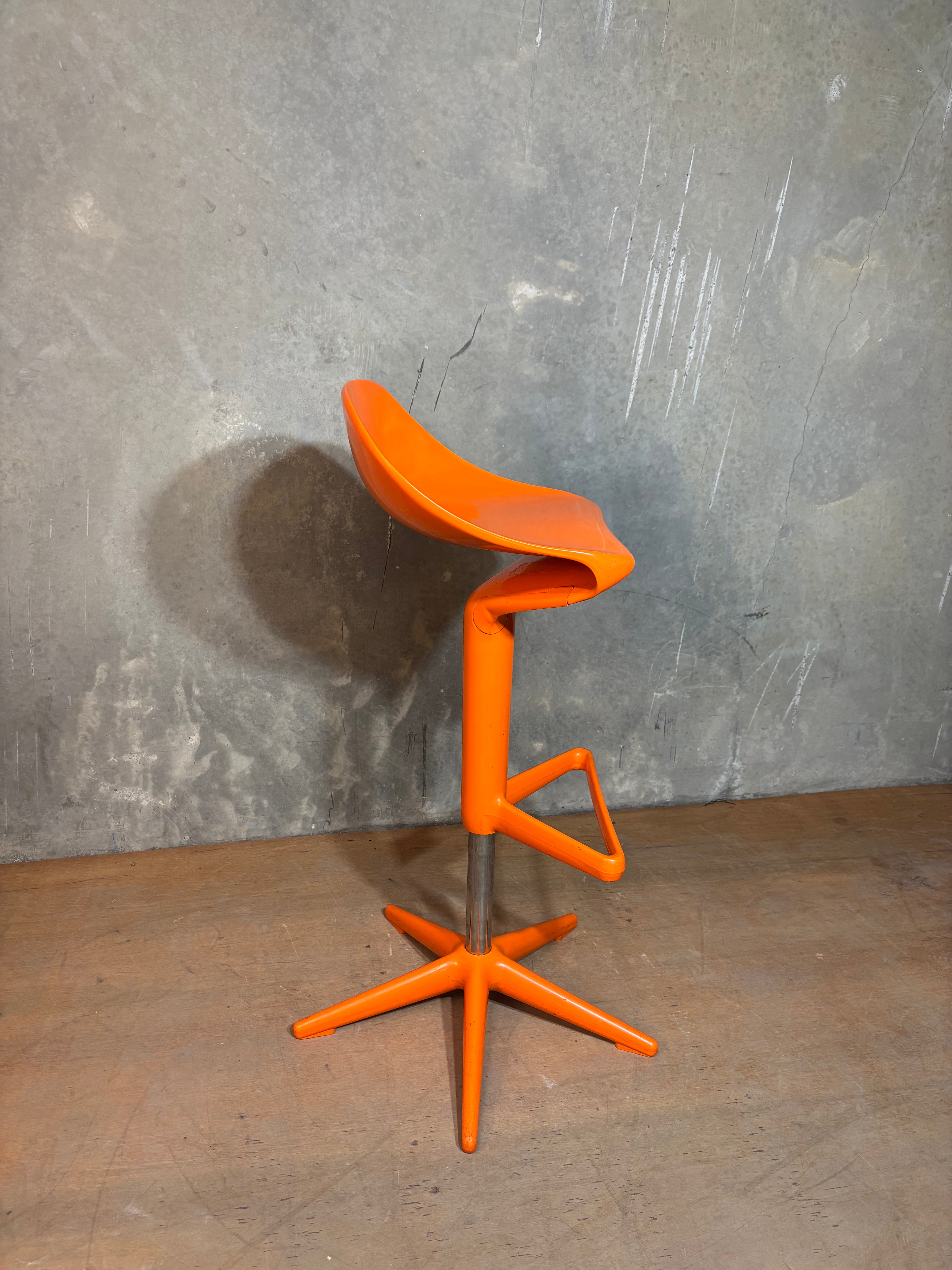 Orange Kartell Spoon Stool