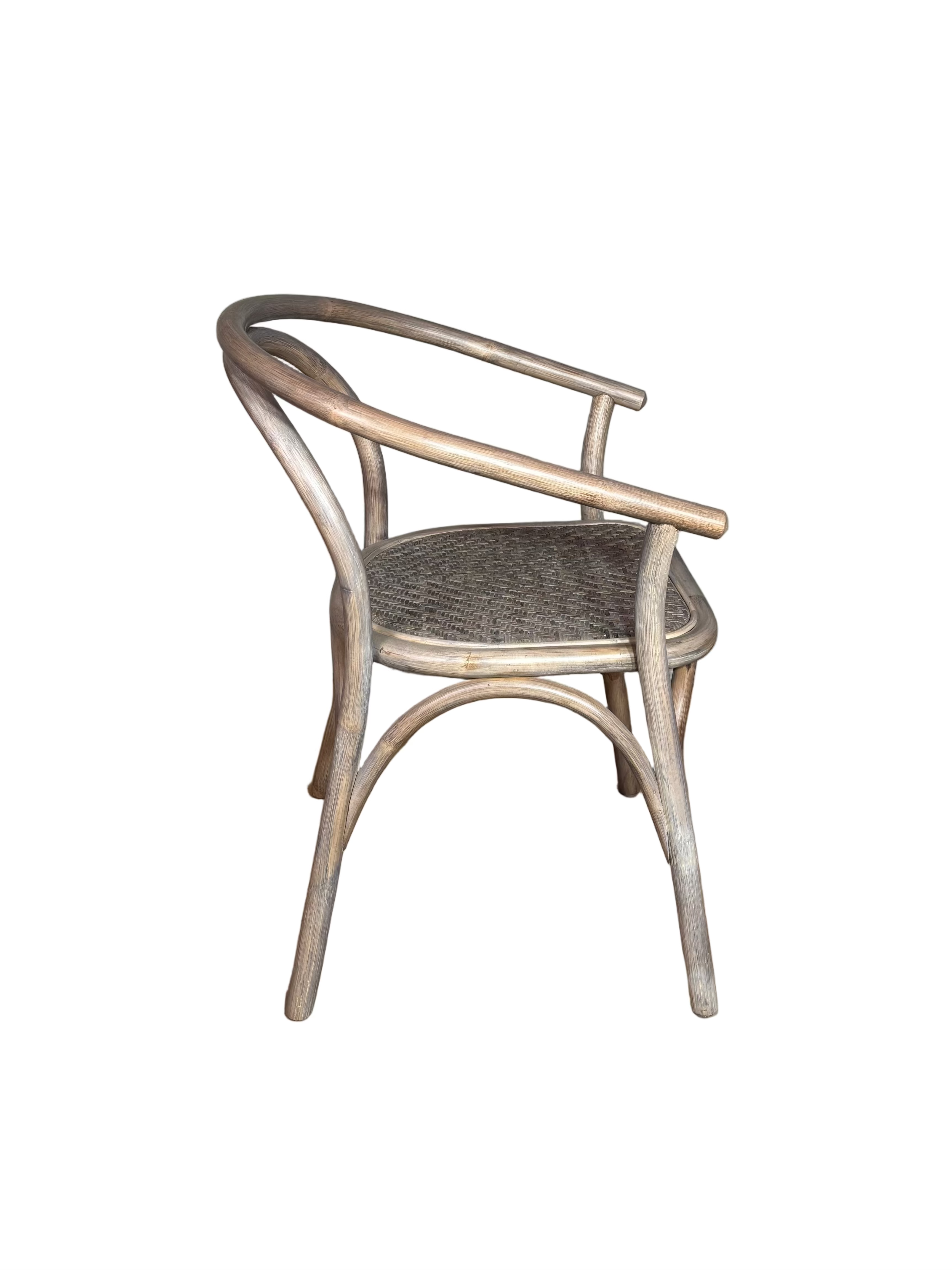 Bentwood Dining chair with Rattan seat