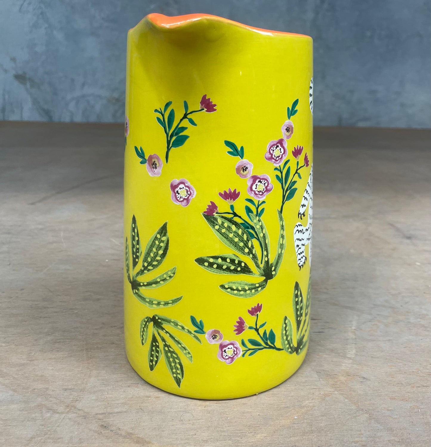 Gigi & Tom Decorative Tigress Ceramic Pitcher