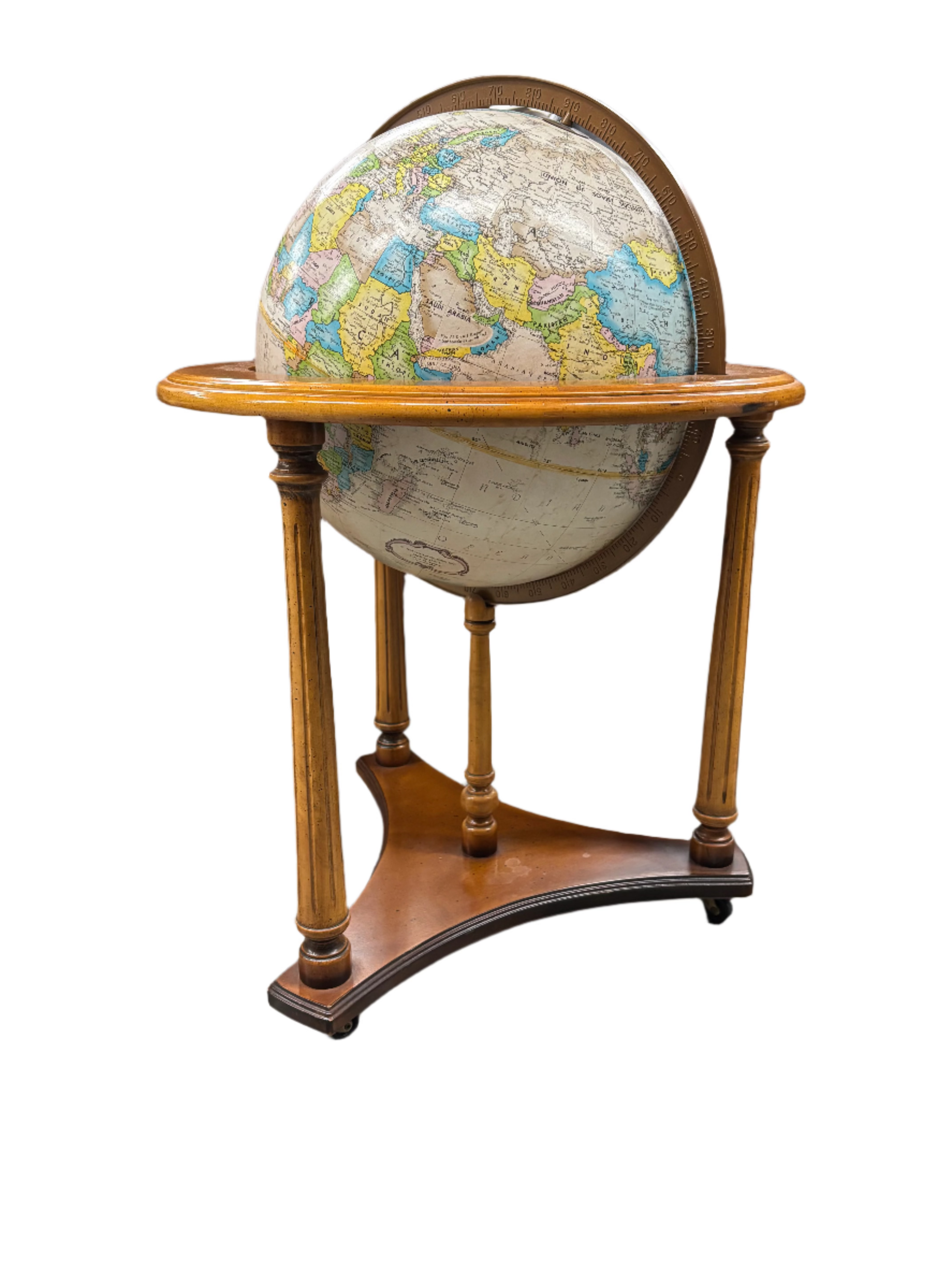 Vintage Floor Standing Globe