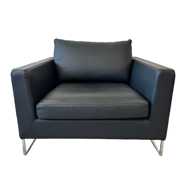 Black Leather Armchair, Jardan