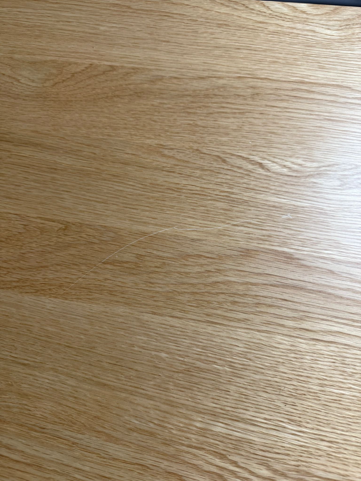 Oak Ski-Leg Dining Table