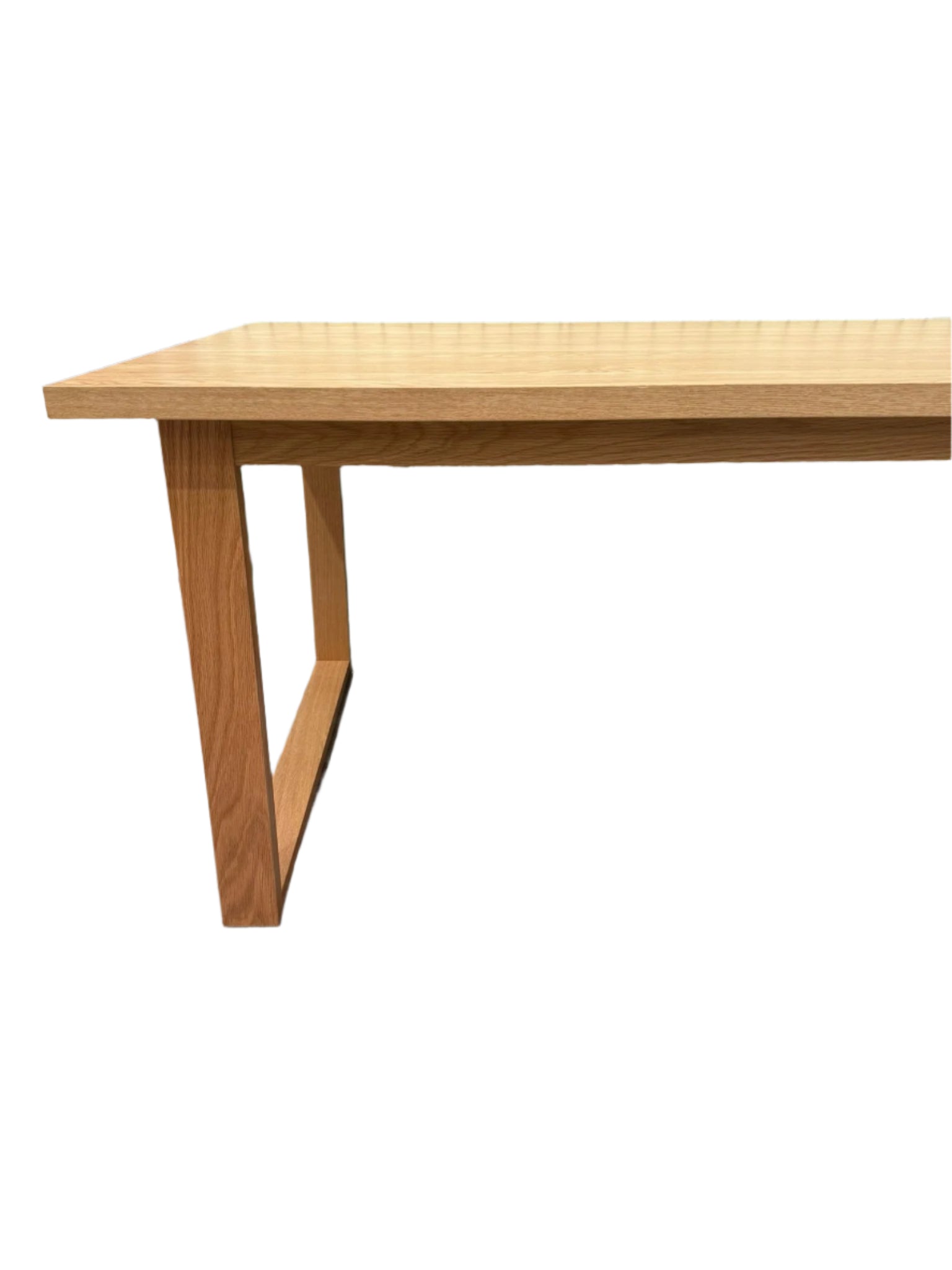 Oak Ski-Leg Dining Table